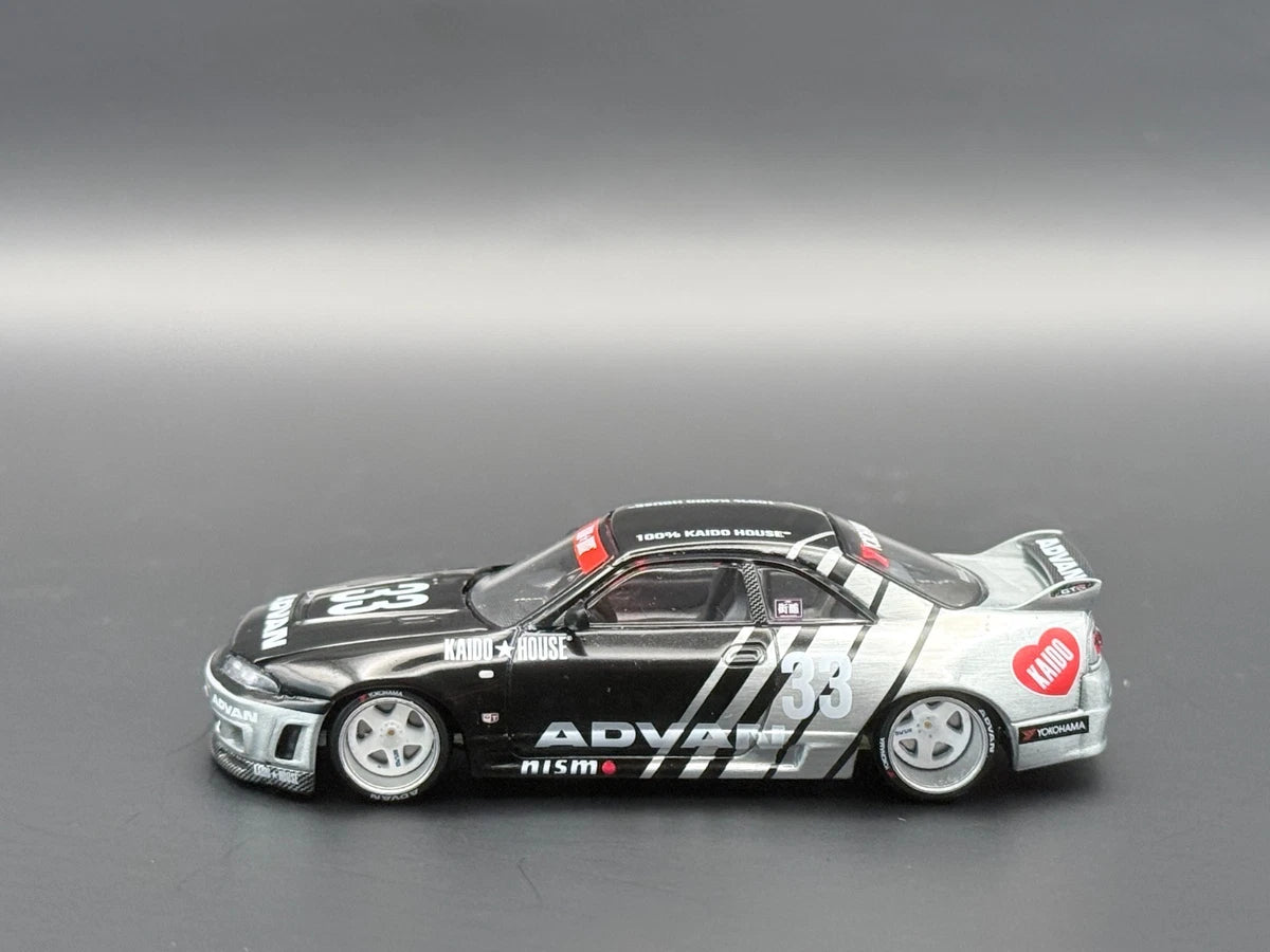 Kaido House x Mini GT Nissan Skyline GT-R (R33) Kaido Works ADVAN (#191) 1/64 Scale