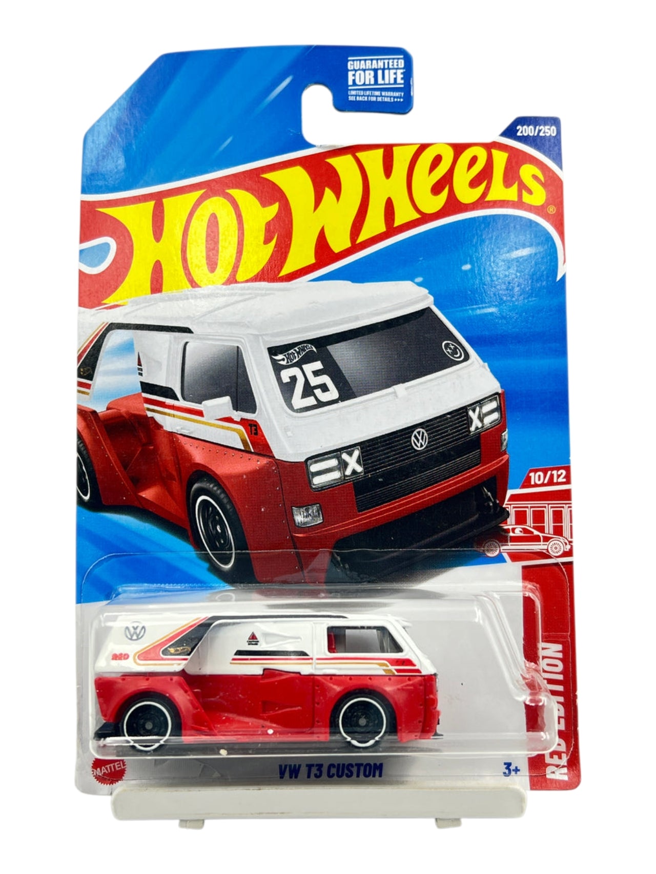 Hotwheels 'VW T3 CUSTOM'(RED EDITION) Imported Mainline 1:64 Scale