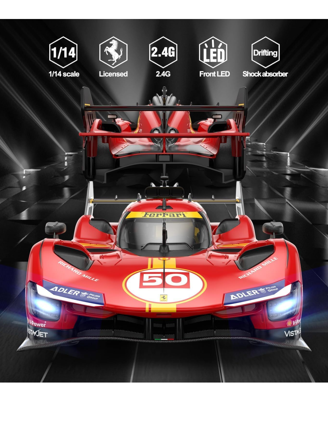 Rastar Ferrari 499 P Remote Control 1:14 Scale (Official Licensed Product)