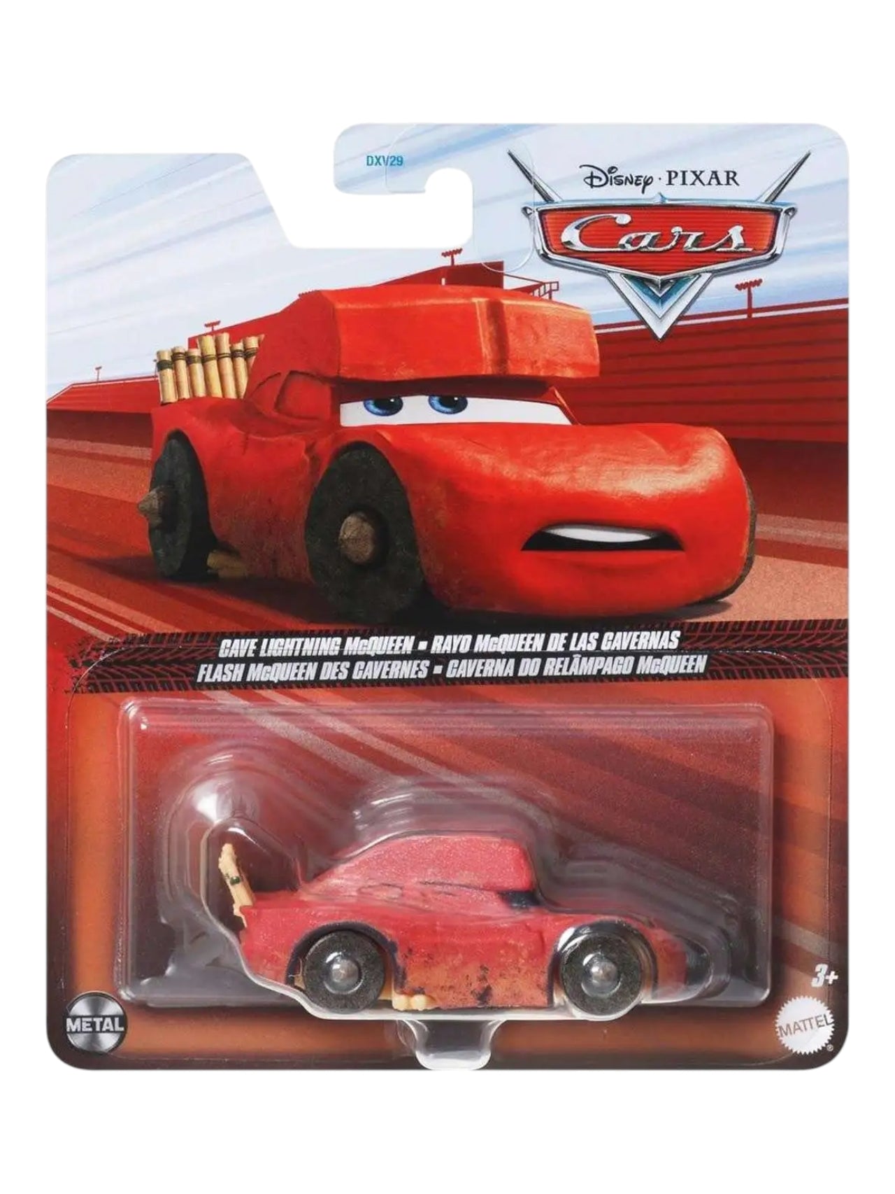 Disney Pixar Cars Cave Lightning McQueen Diecast Model Car | Mattel Metal Collectible | Cars Movie Character Toy 1:64 Scale