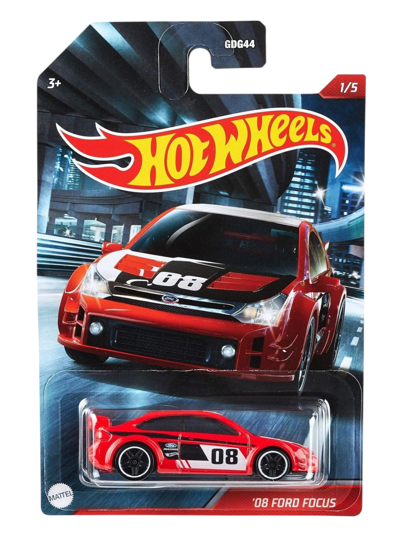 HotWheels 08 Ford Focus Imported Mainline Card Art 1:64 Scale