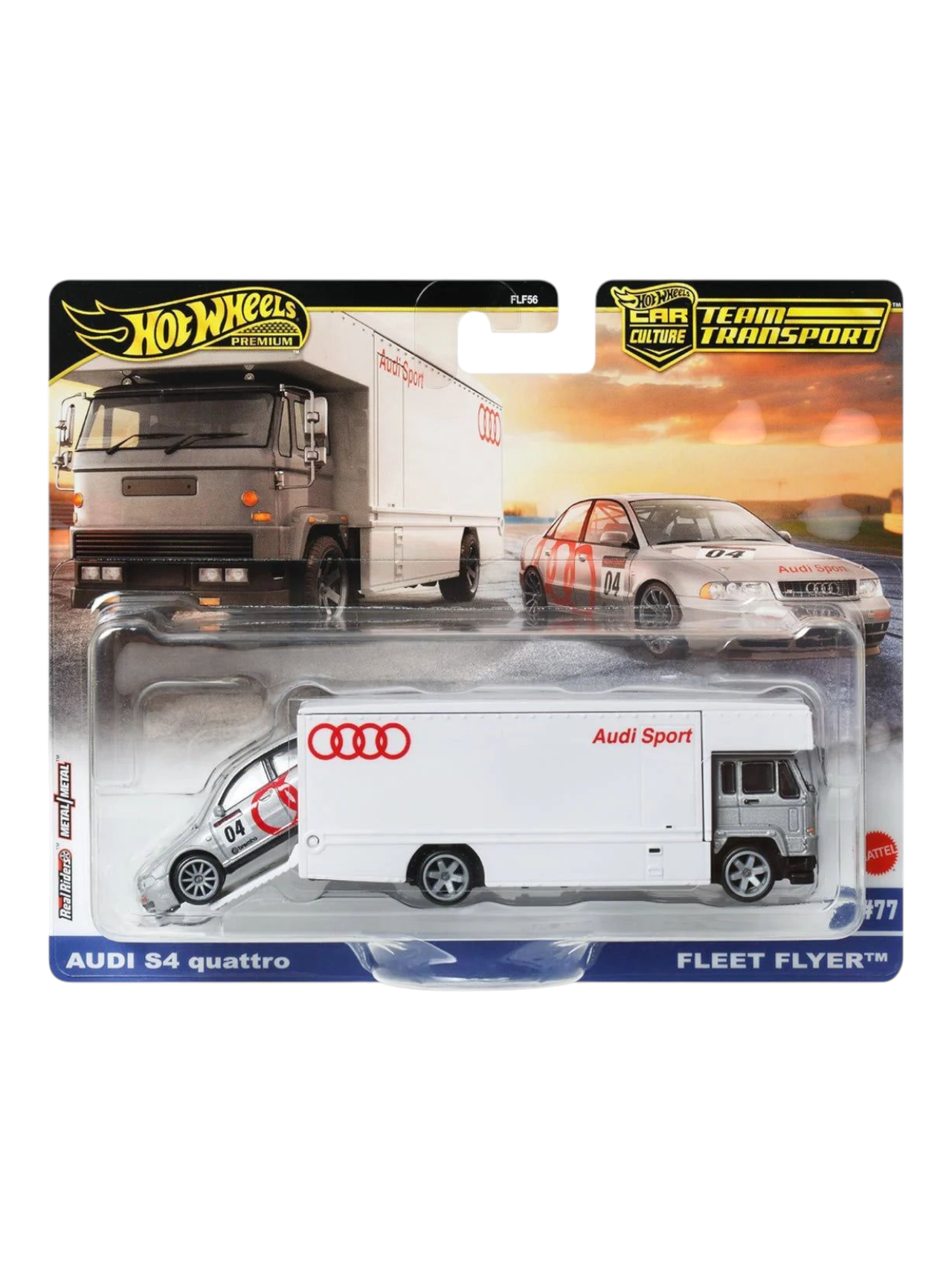 HotWheels Car Culture Team Transport Audi S4 Quattro and Fleet Flyer Imported 1:64 Scale