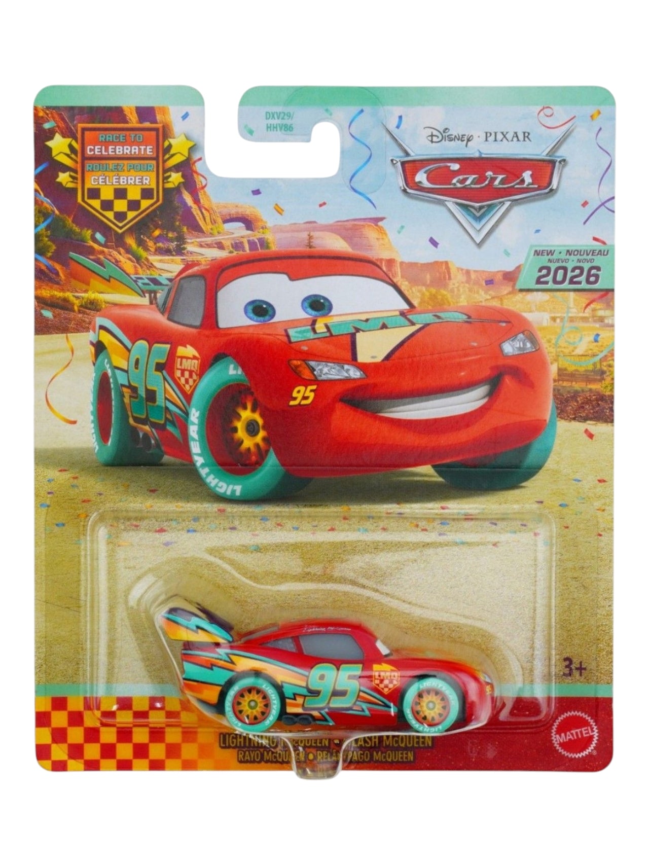 Disney Pixar Cars Lightning•Flash McQueen #95 – 2026 Celebration Edition Die-Cast Car