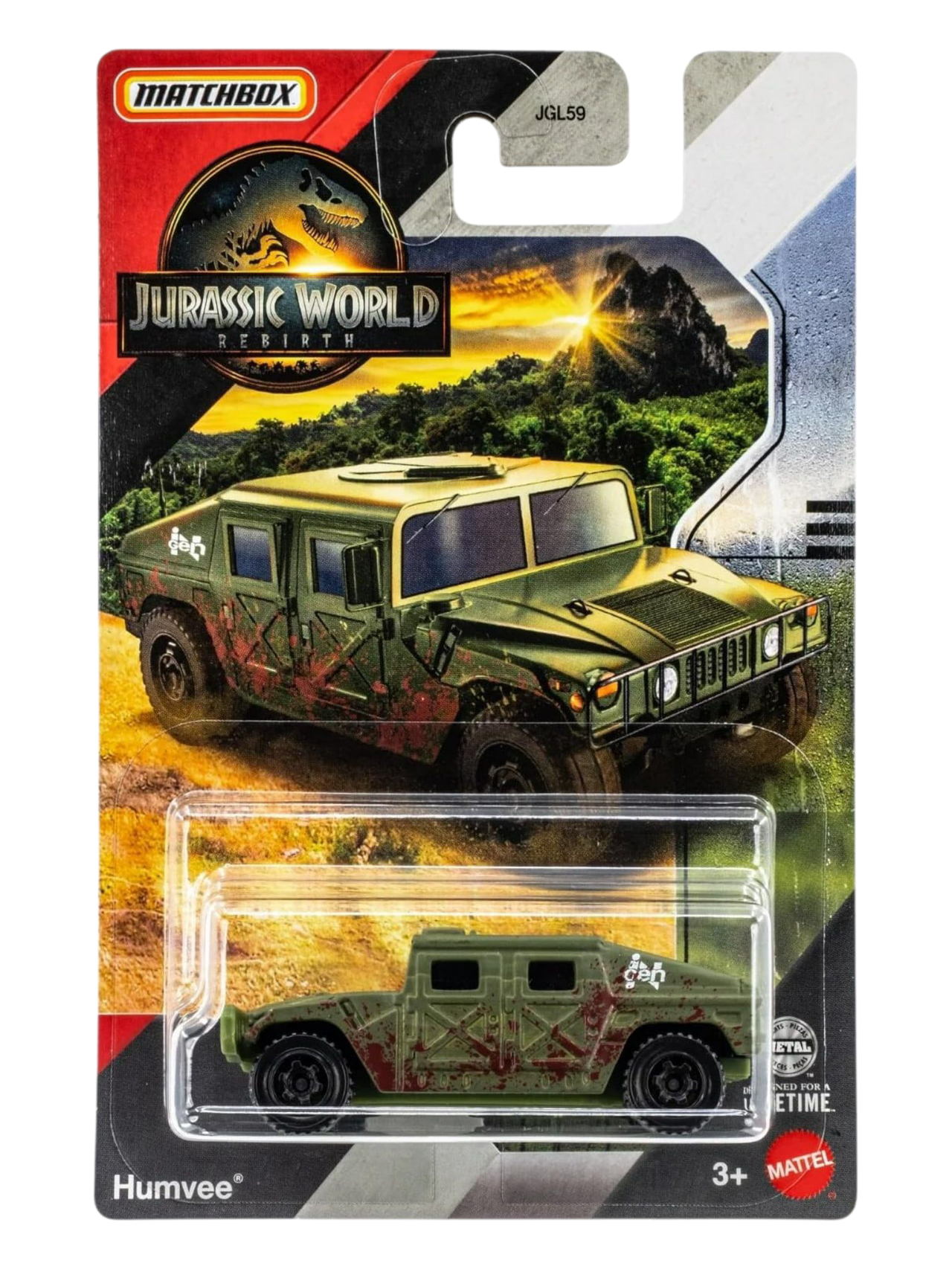 Matchbox Jurassic World Rebirth Humvee Imported Mainline 1:64 Scale