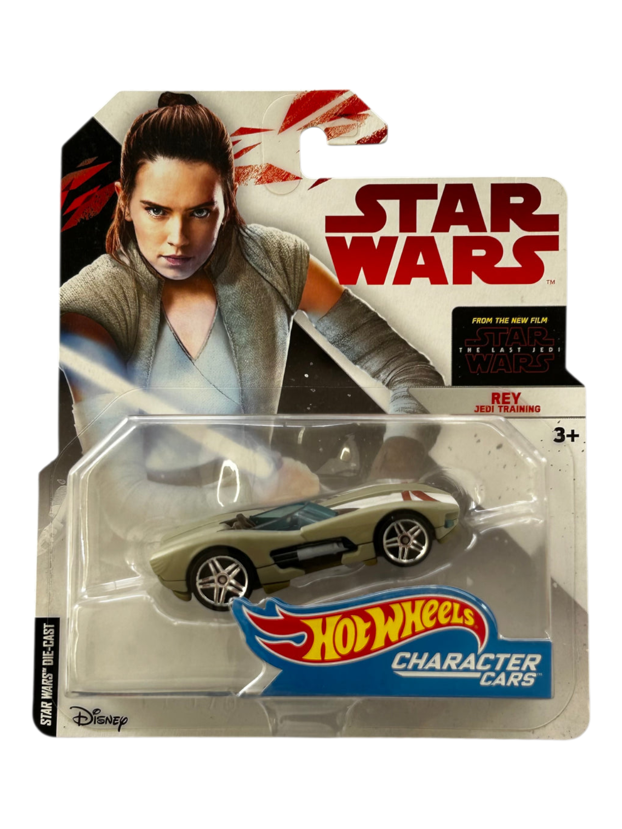 Hotwheels Character Cars Star Wars REY Jedi Imported Premium 1:64 Scale