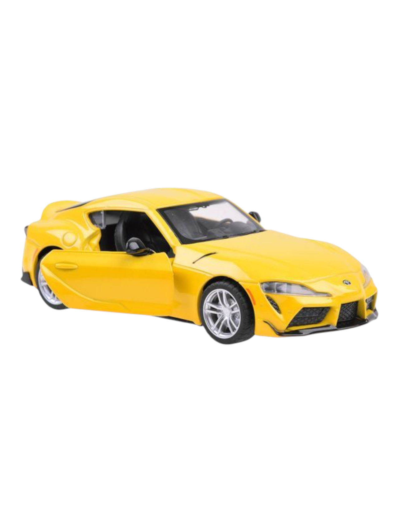 Toyota GR Supra yellow 1:31 MSZ licensed pullback diecast Scale Model car
