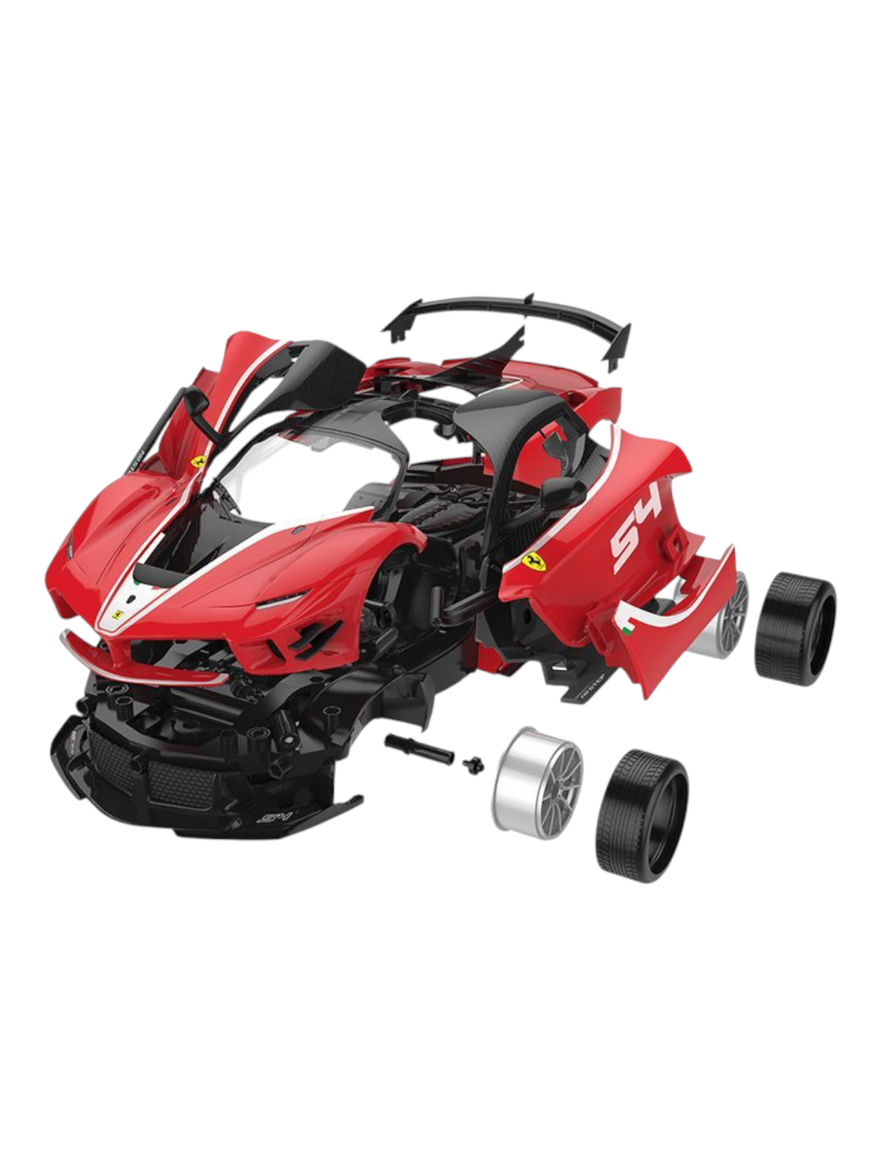 Rastar Ferrari FXX K Evo RC Assembly Model Kit 1:18 Scale (84 pcs and 8 pts)