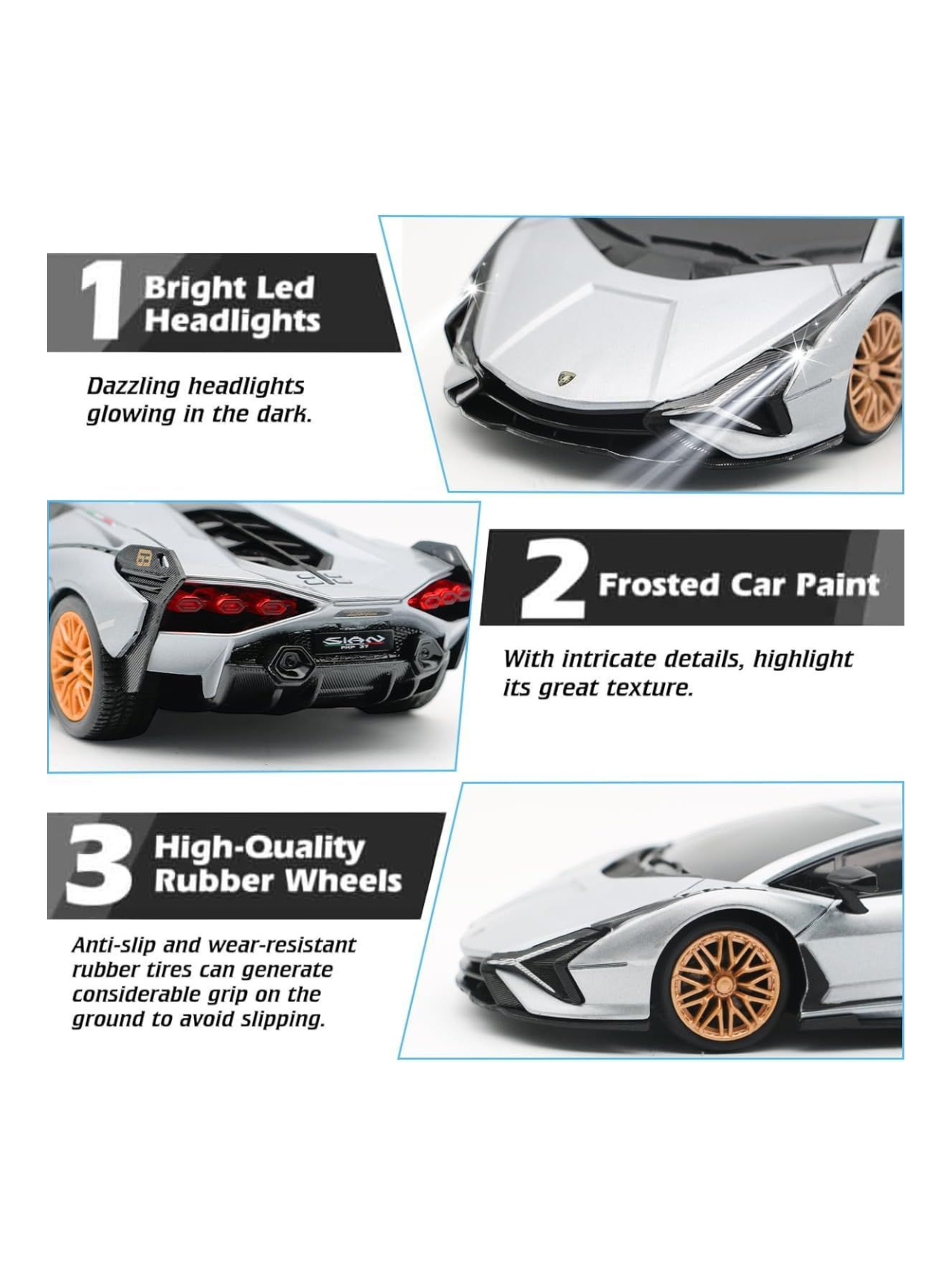 Lamborghini Sian FKP 37 Full Function Remote Control Car 1:24 Scale (Official Licensed Product)
