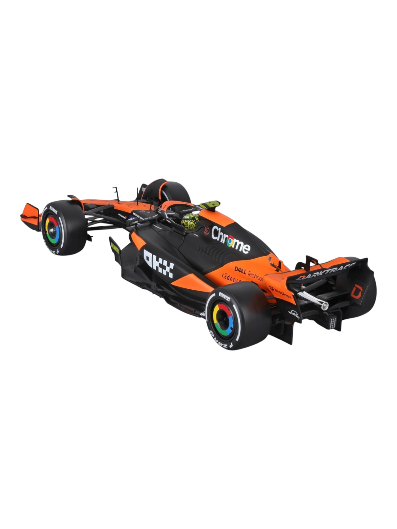 Bburago Formula 1 (F1) Mclaren MCL38-Miami Grand Prix 2024 #4 Lando Norris Diecast 1:24 Scale (Without Acrylic Case)