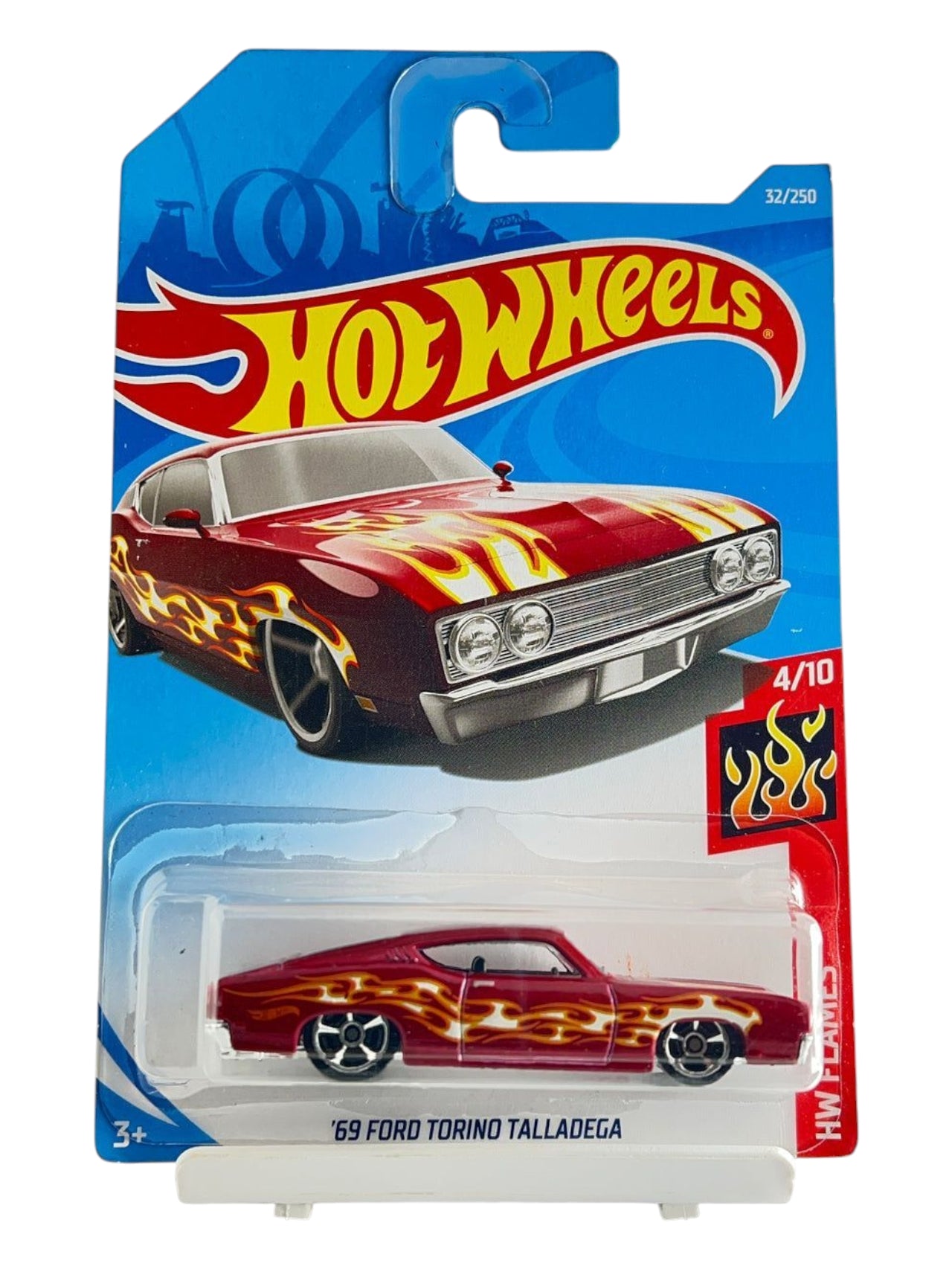 Hotwheels 69 Ford Torino Talladega imported mainline 1:64 Scale