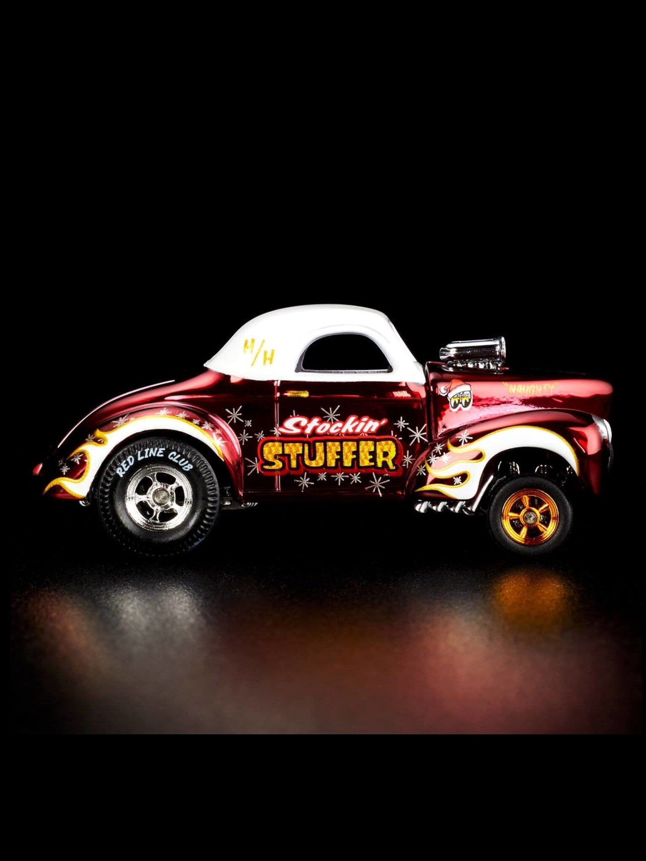 HotWheels 2022 Holiday Car 41 Willy's Gasser RLC 1:64 Scale