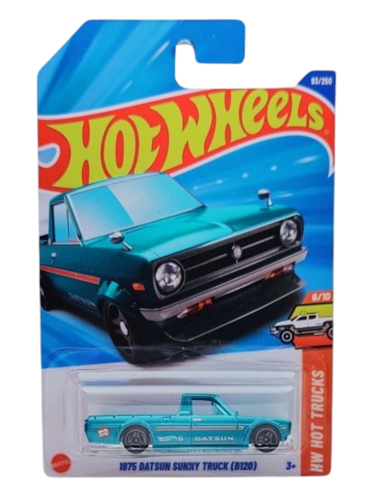 HotWheels 1975 Datsun Sunny Truck (B120) Imported Mainline 1:64 Scale
