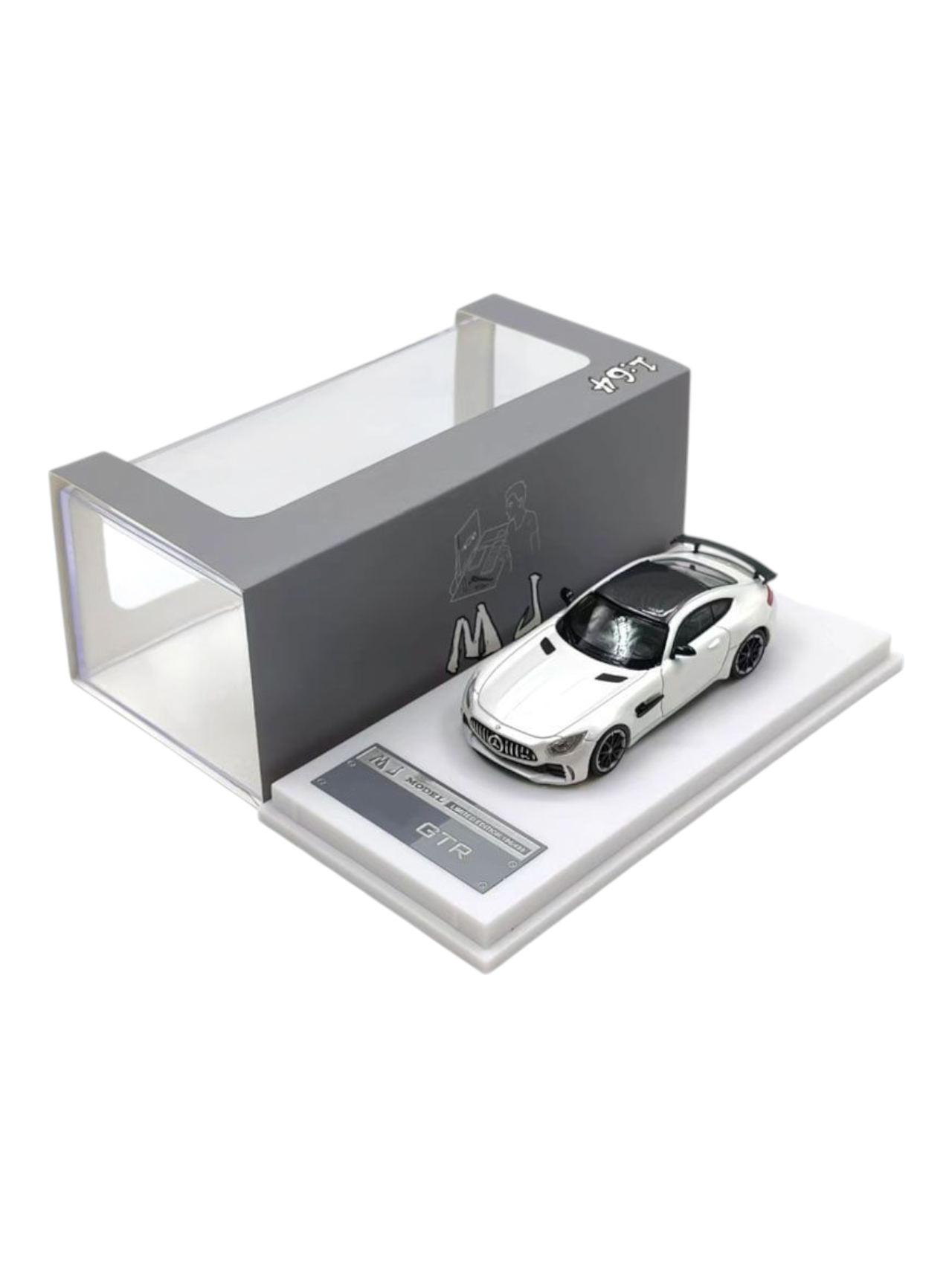 MJ Models AMG GTR Premium Diecast 1:64 Scale (With Acrylic Case)