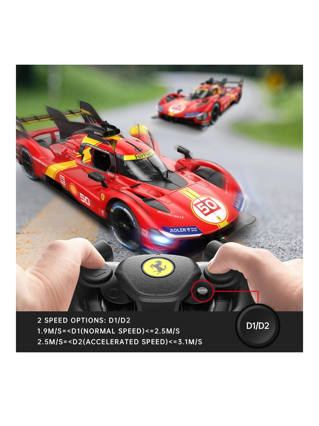 Rastar Ferrari 499 P Remote Control 1:14 Scale (Official Licensed Product)