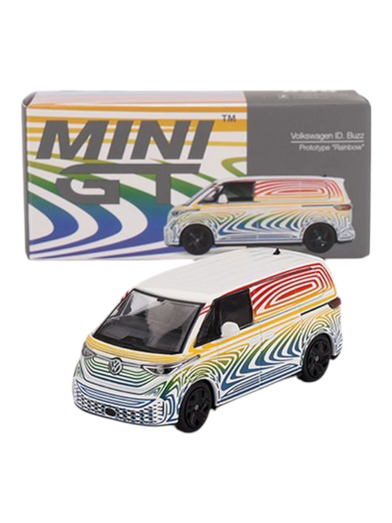 Mini GT Volkswagen ID.Buzz Prototype Rainbow 1:64 Scale