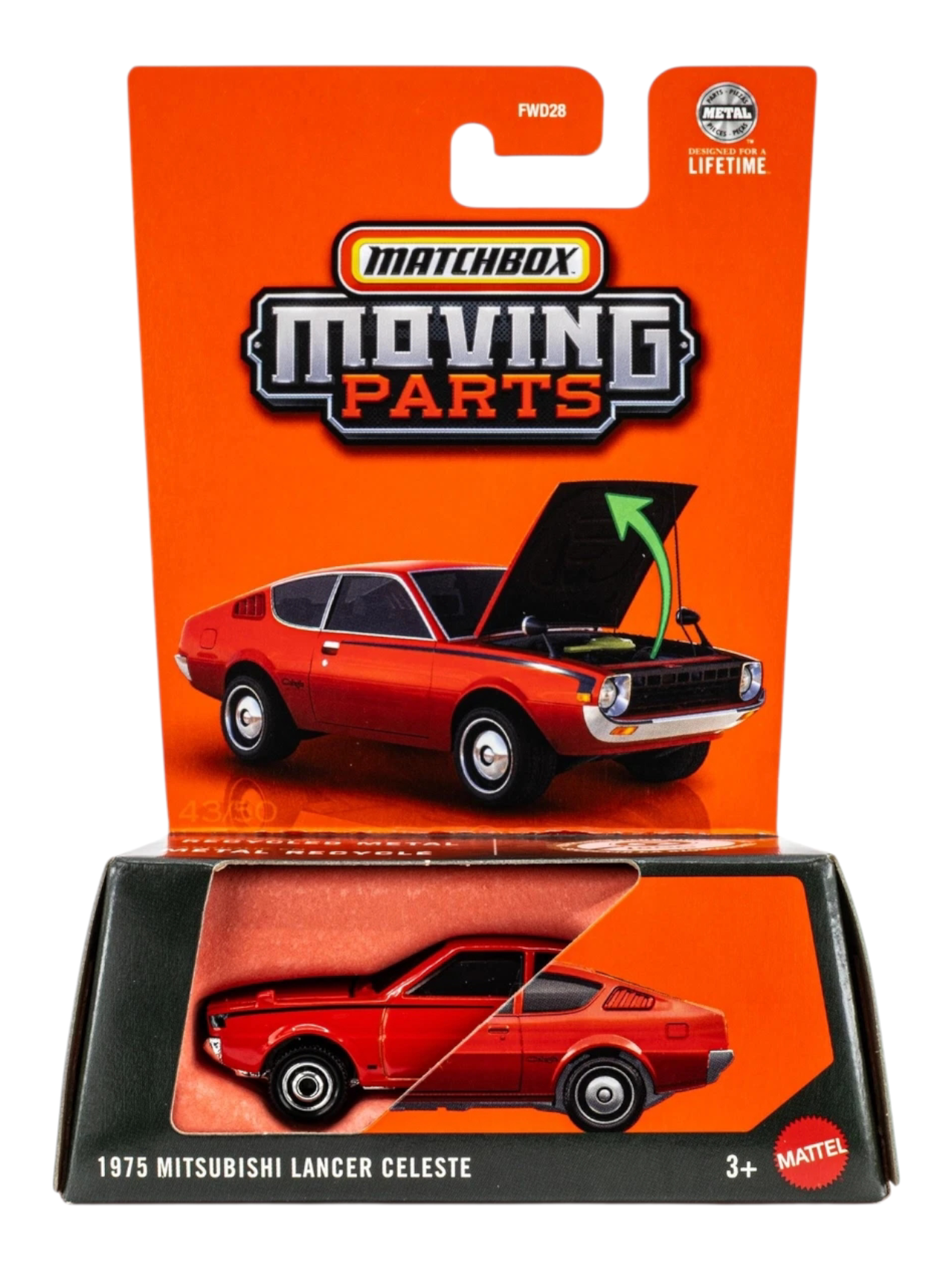 Matchbox Moving Parts 1975 Mitsubishi Lancer Celeste Imported 1:64 Scale