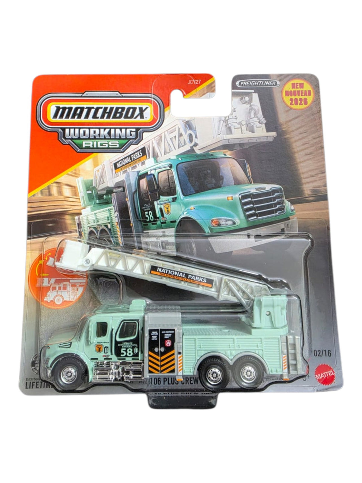 Matchbox Working Rigs 2024 Freightliner M2 106 Plus Crew Cab / Avec Caisse A Cabine 1:64 Scale Diecast Metal