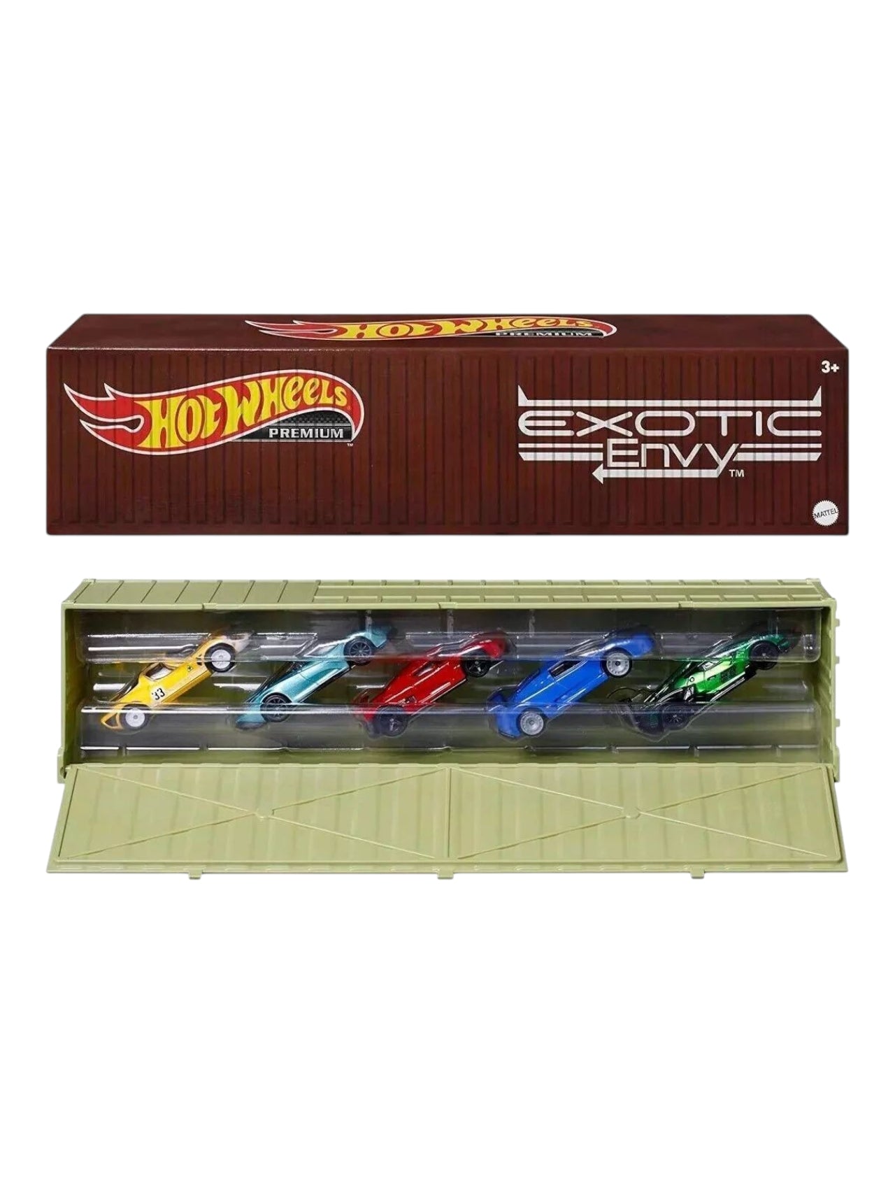 HotWheels exotic envy container car set of 5 imported premium 1:64 Scale