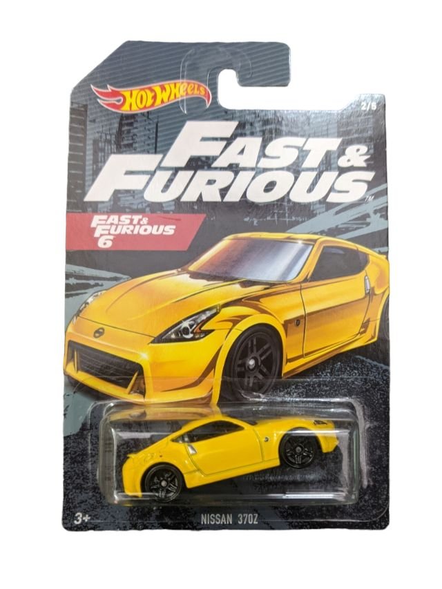 HotWheels Fast and Furious 6 Nissan 370Z Imported Mainline Card Art 1:64 Scale