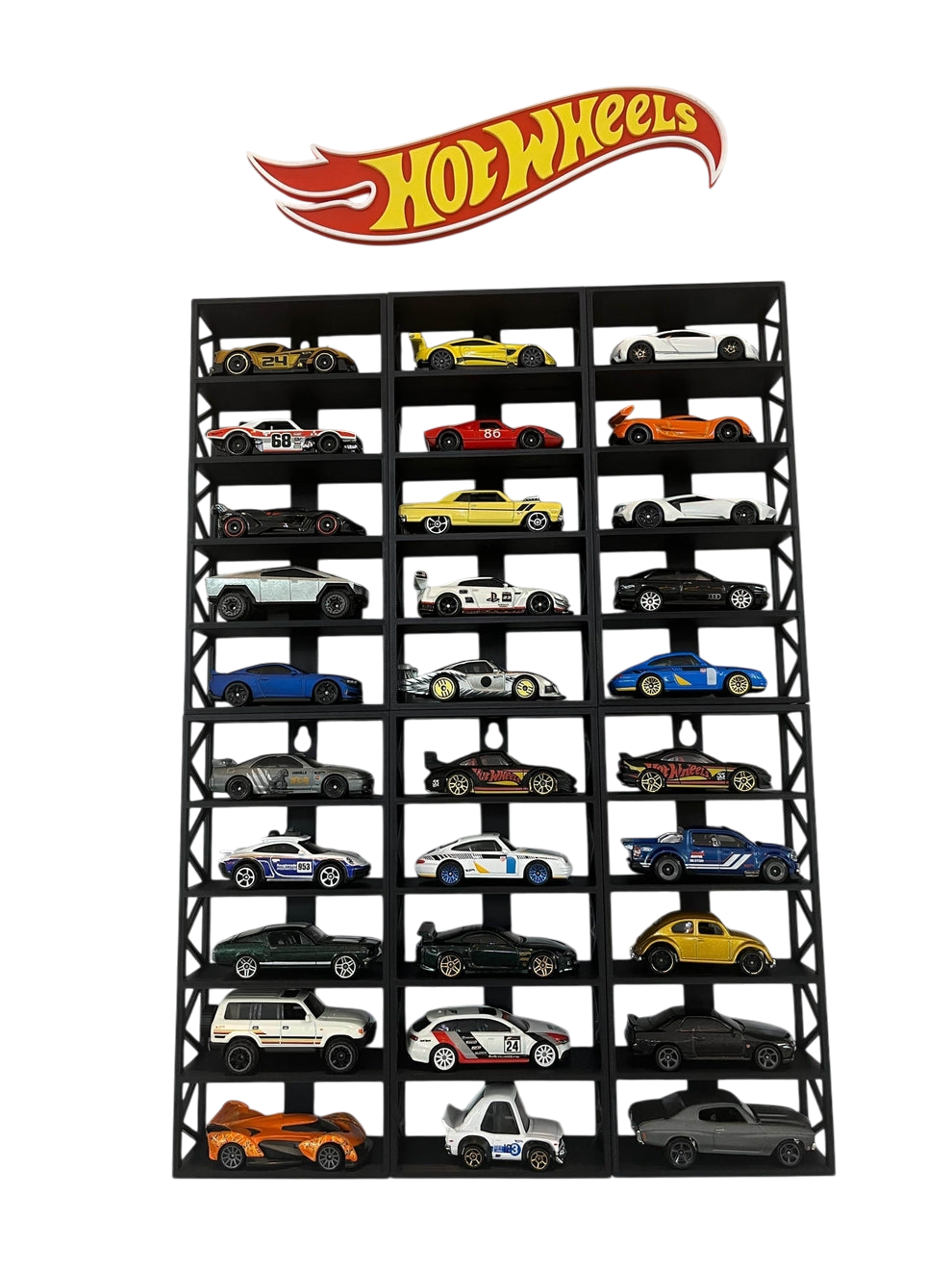Hotwheels 5 car rack car storage case 1:64 Scale car Stand ( car not included )