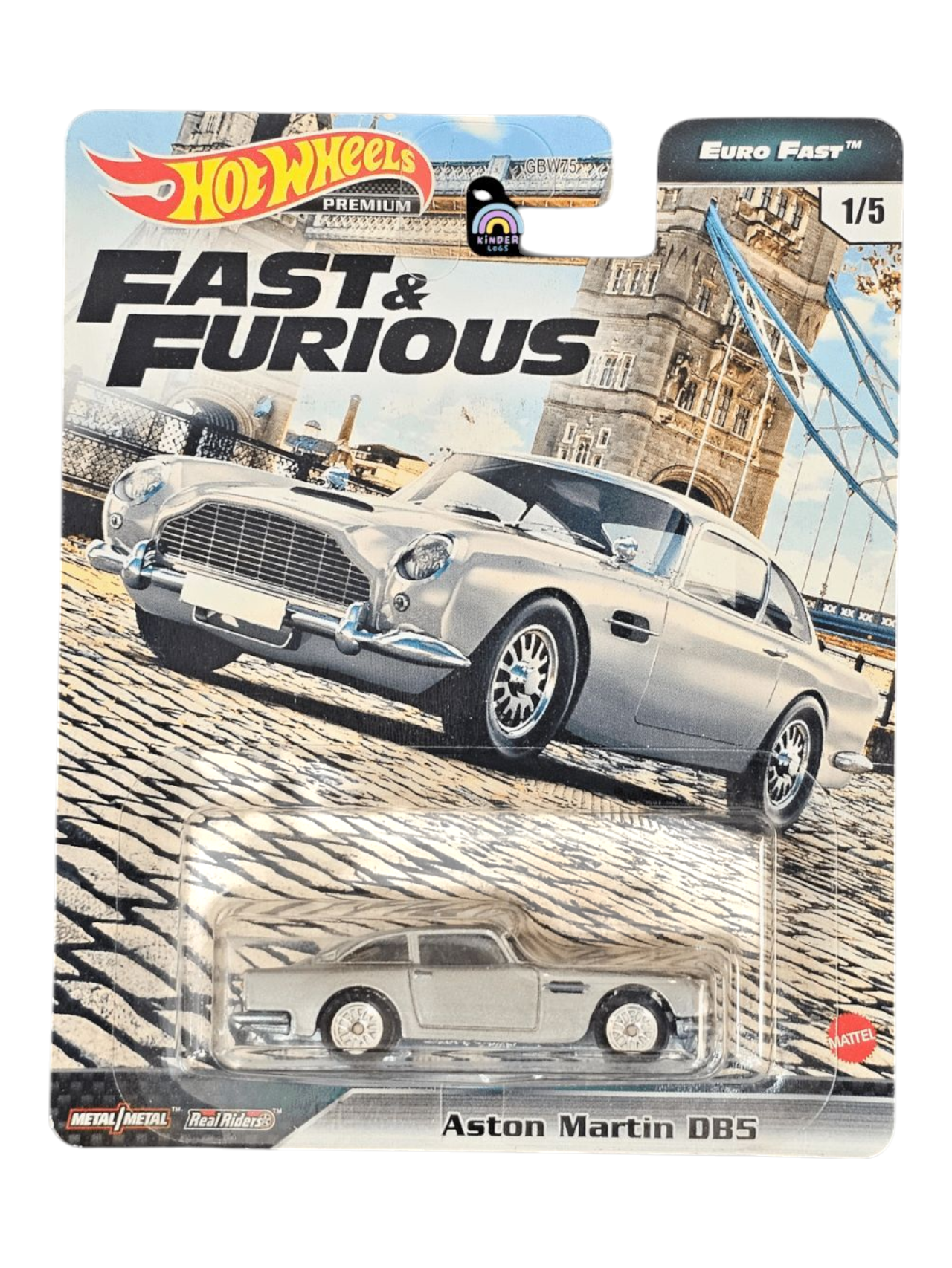 HotWheels Euro Fast and Furious Aston Martin DB5 Imported Premium 1:64 Scale