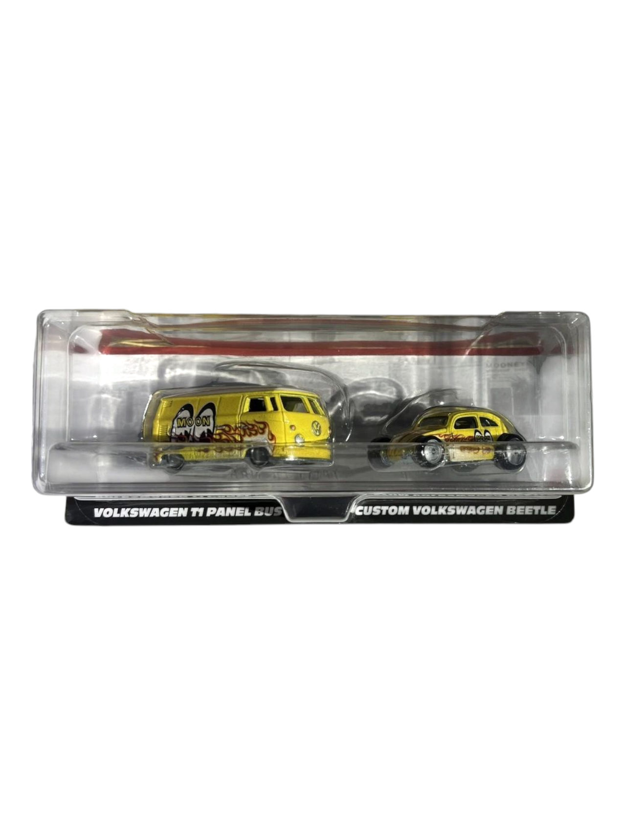 HotWheels Volkswagen T1 Panel Bus - Custom Volkswagen Beetle Imported Premium Team Transport 1:64 Scale