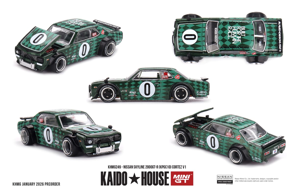 Kaido House No.249 Nissan Skyline 2000GT-R (KPGC10) Cortez V1 Imported 1:64 Scale Diecast