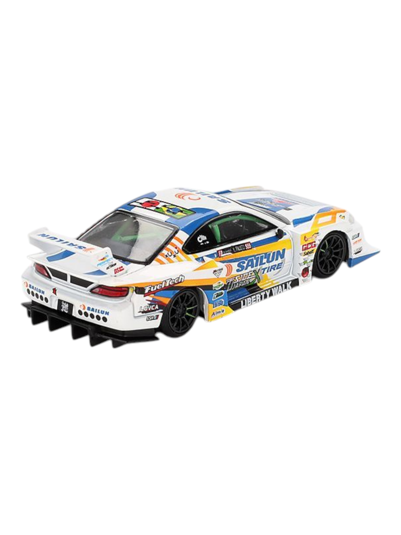 Mini GT LB-Super Silhouette Nissan S15 Silvia #555 2023 Formula Drift Japan 1:64 Scale