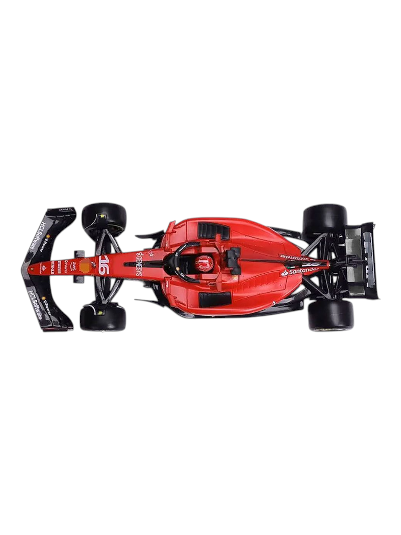 Bburago Formula 1 (F1) Ferrari SF-23 Charles Leclerc 2023 Diecast 1:24 Scale (With Acrylic Case)