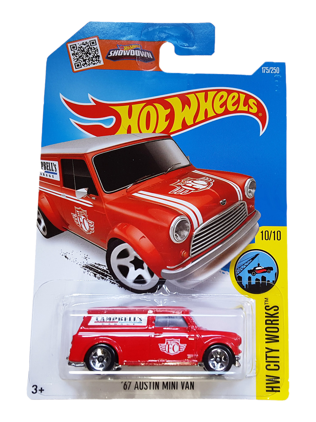 HotWheels 67 Austin Mini Van Imported Mainline 1:64 Scale