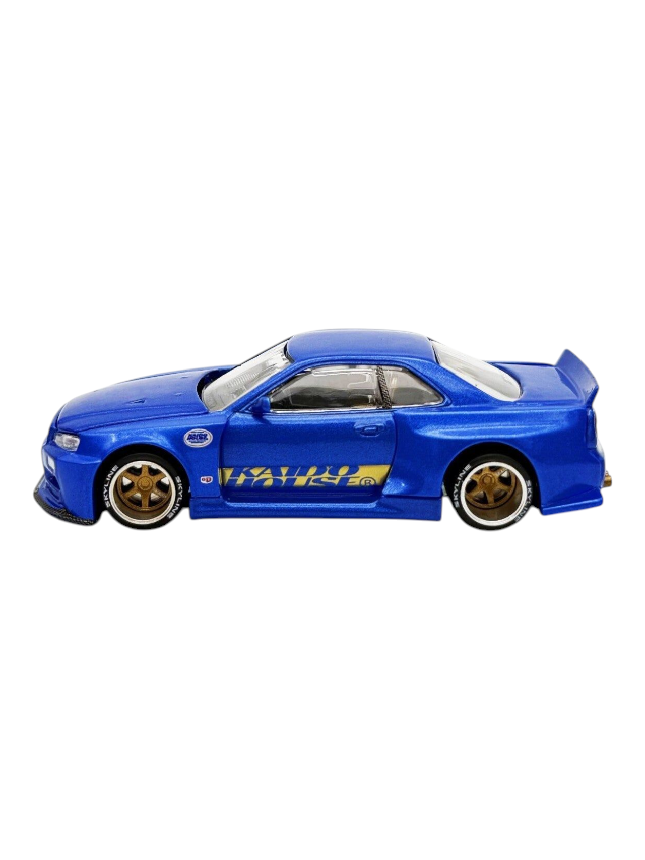 Mini GT Kaido House Nissan Skyline GT-R (R34) Kaido Works (V2 Aero) Shinjuku V2 1:64 Scale