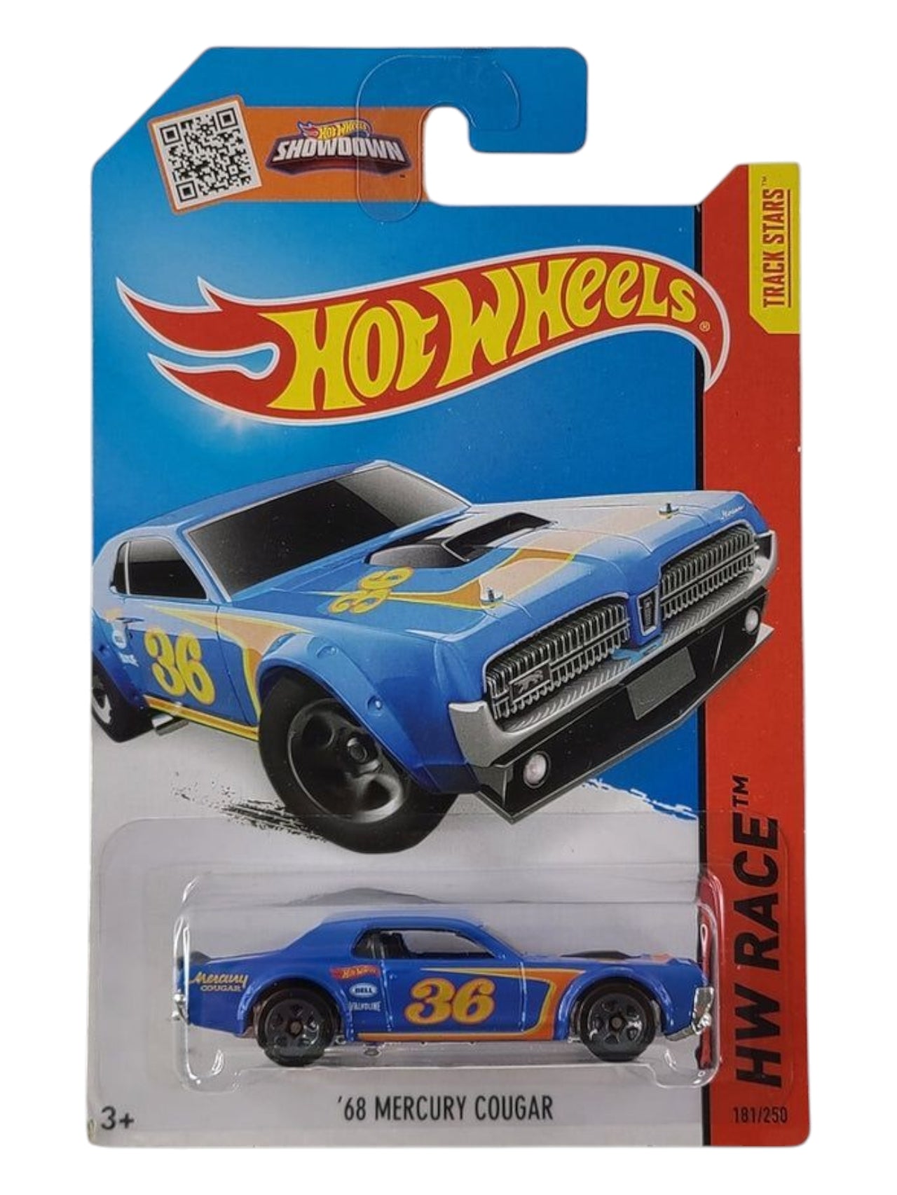 Hotwheels '68 mercury cougar imported mainline 1:64 Scale