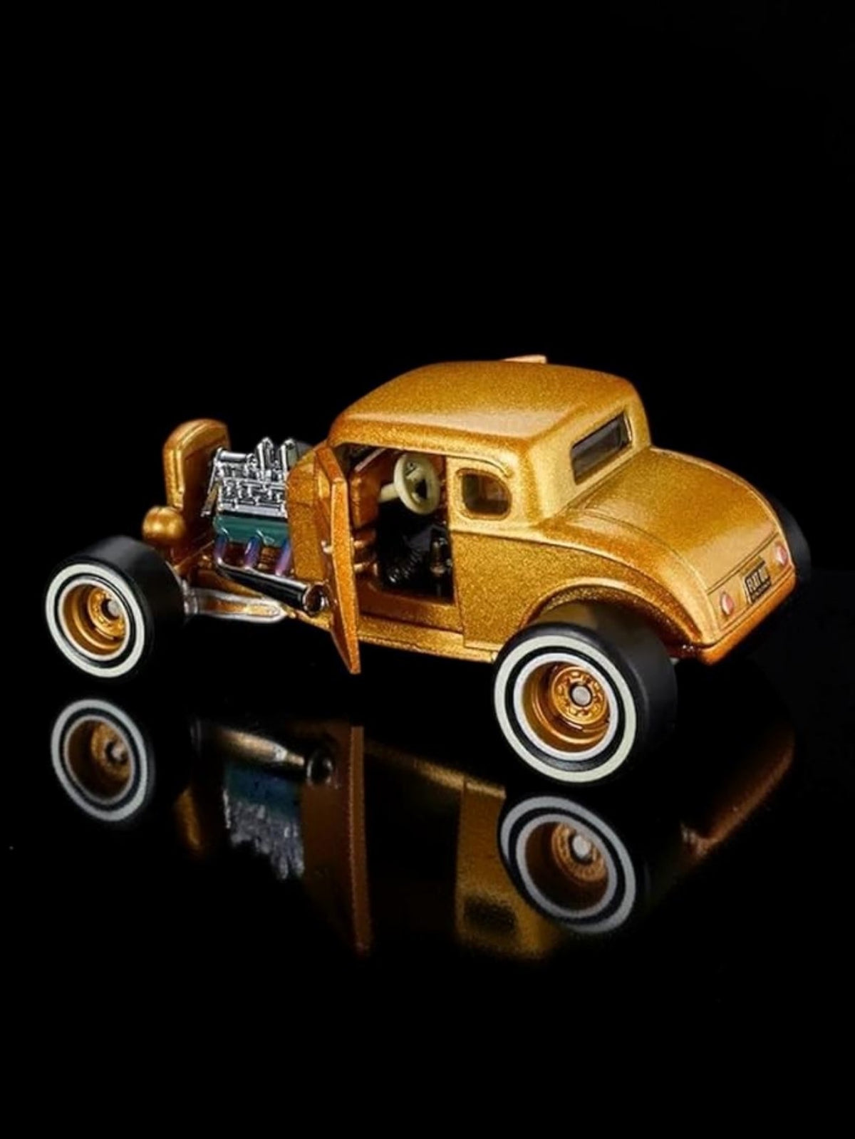 Hotwheels ’32 Ford Collector Edition Die-Cast Car | Classic Gold Hot Rod |Premium RLC Vintage Collectible Limited Edition 11180/17500 1:64 Scale