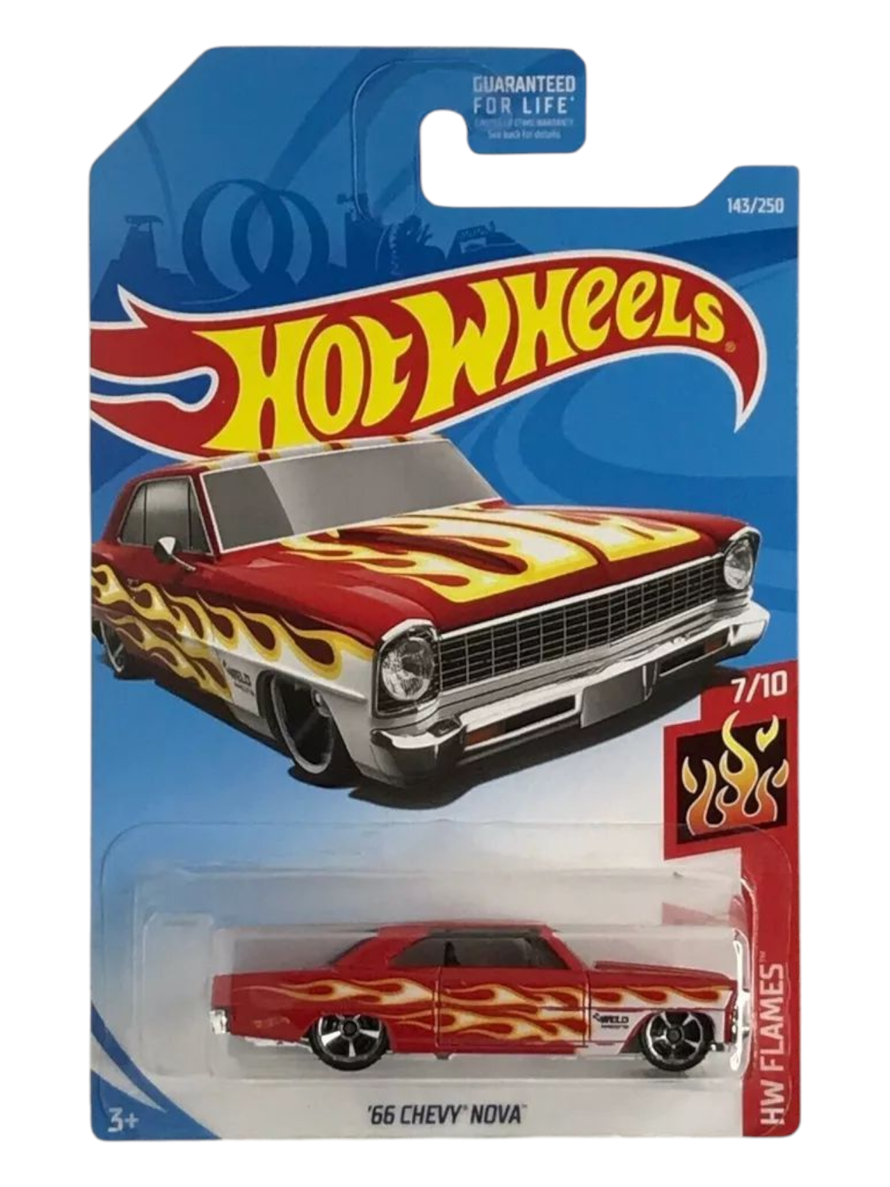HotWheels 66 Chevy Nova Imported Mainline 1:64 Scale