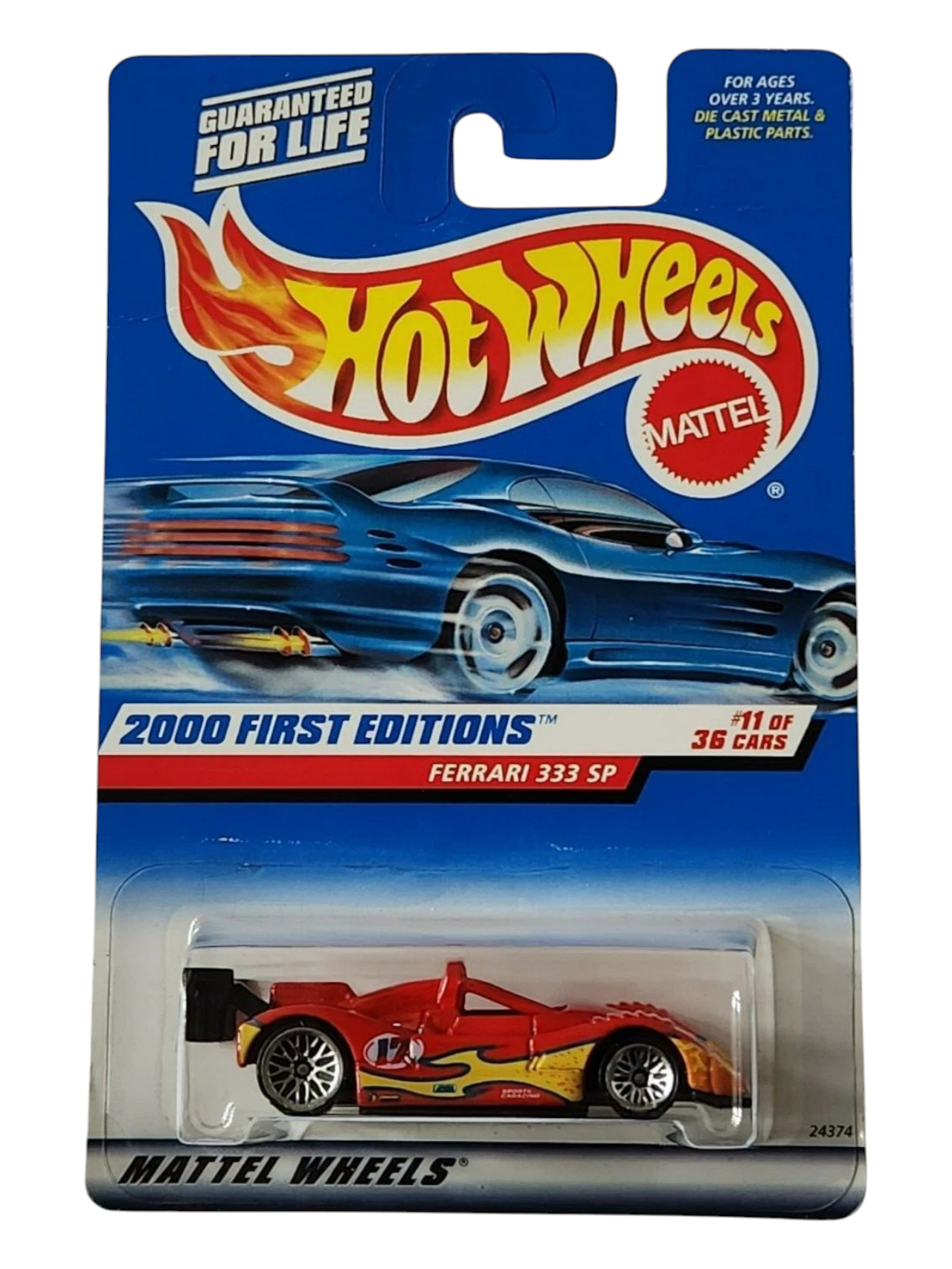HotWheels 2000 First Editions Ferrari 333 SP Imported Mainline 1:64 Scale