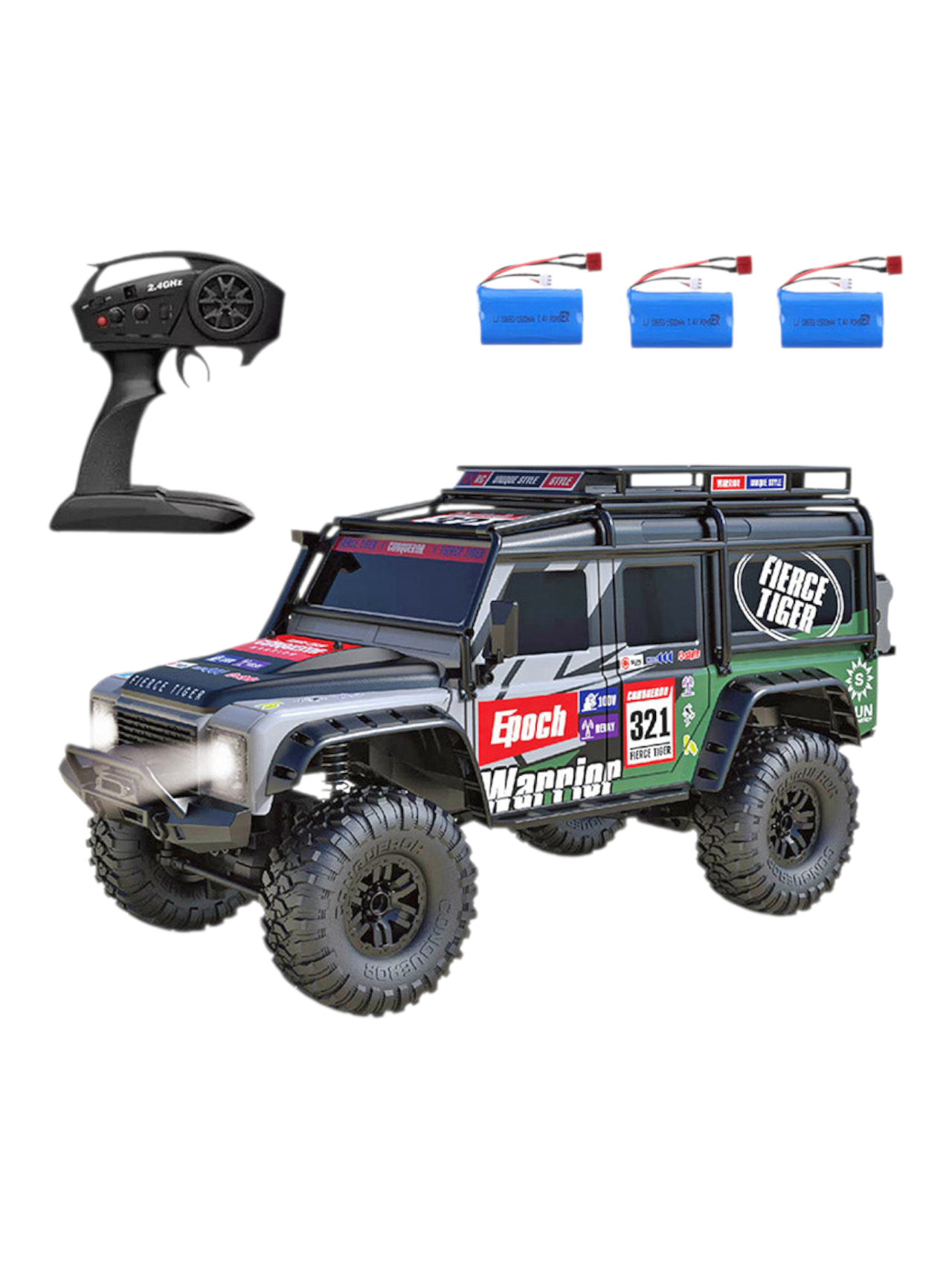 Racing Rally Car Front Rear Independent Suspension System Proportional Throttle & Steering Control Off-Road Climbing Beast 1:10 Scale 2.4G 4WD 4×4 Remote Control car