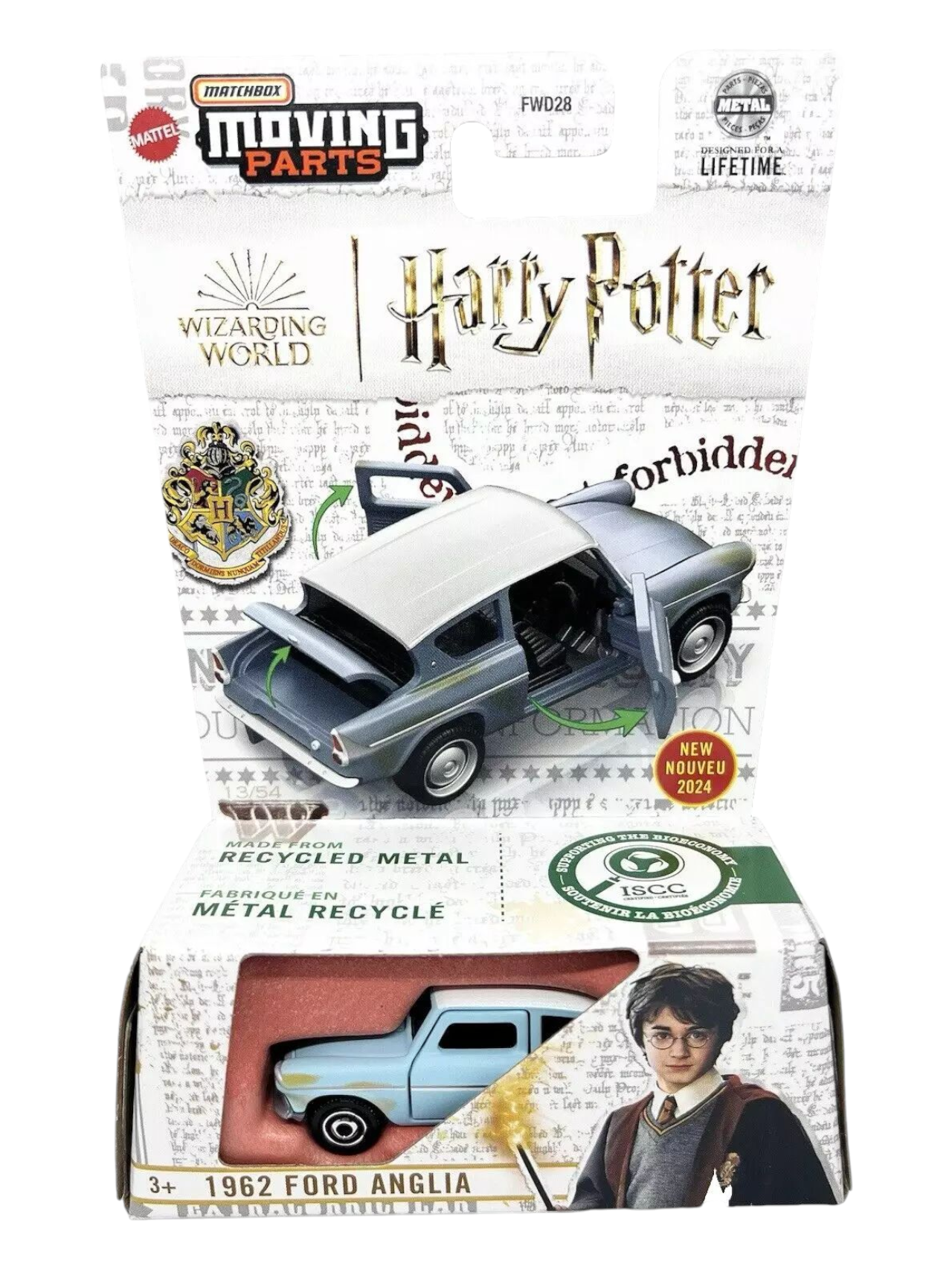 Matchbox Moving Parts Harry Potter Series 1962 Ford Anglia 1:64 Scale