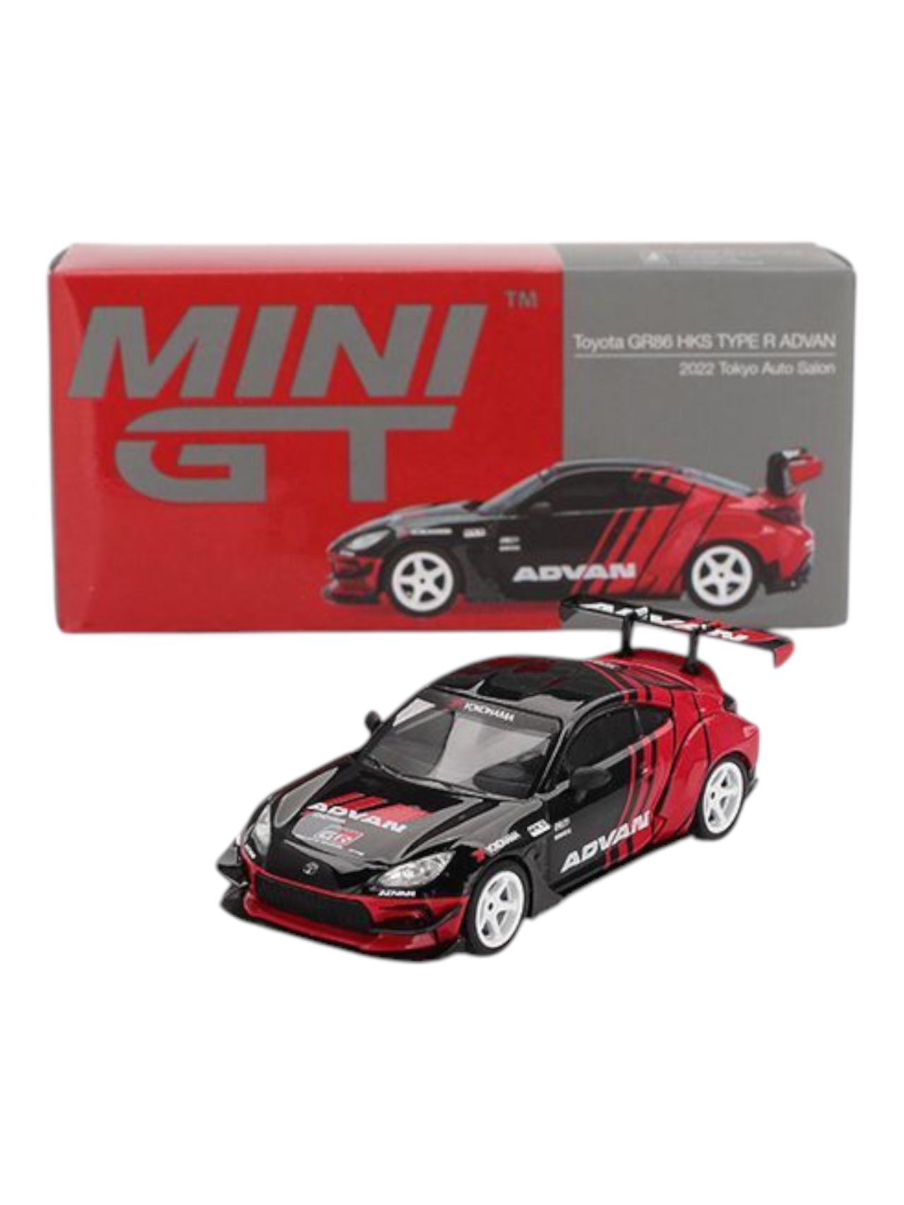 Mini GT Toyota GR86 HKS Type R Advan (2022 Tokyo Auto Salon) 1:64 Scale 956