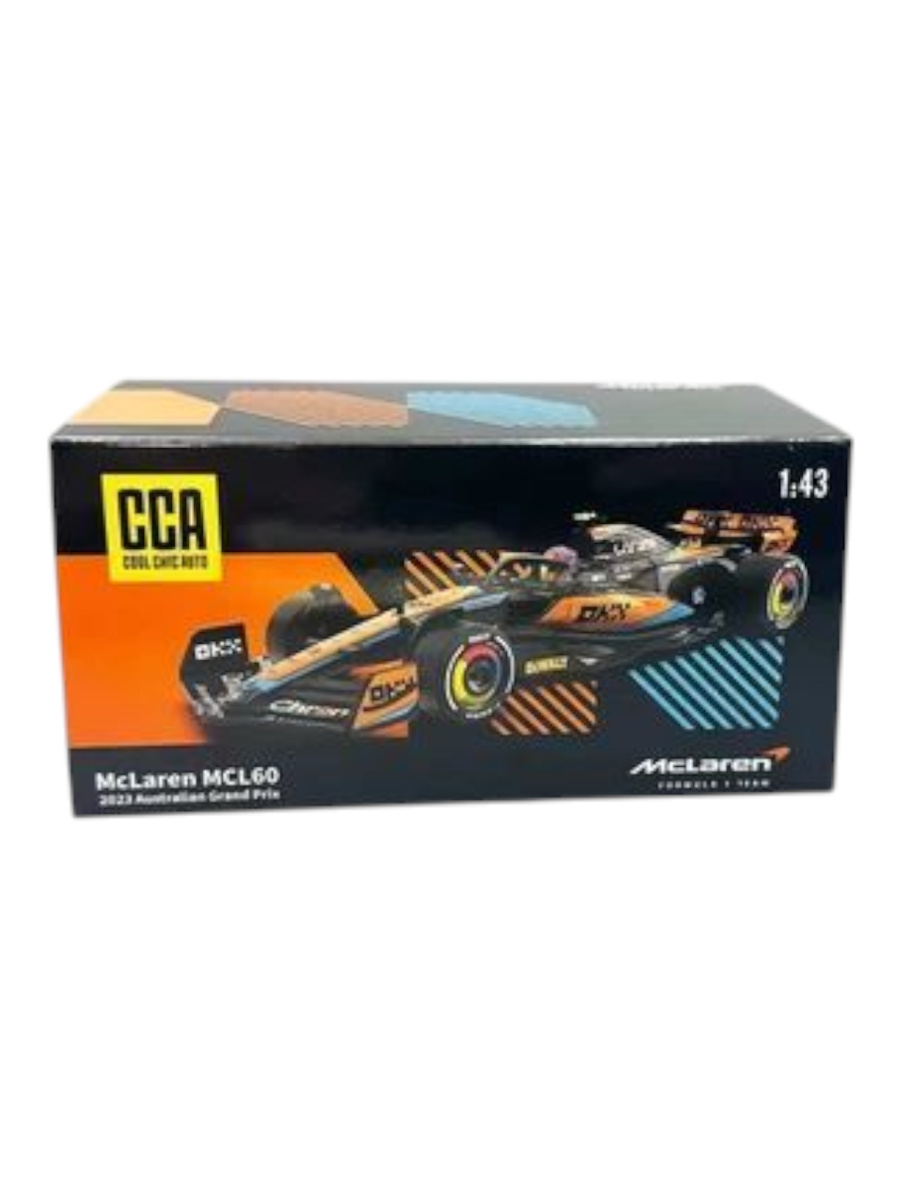 CCA Mclaren MCL 60 2023 Australian Grand Prix 1:43 Scale (With Acrylic Case)