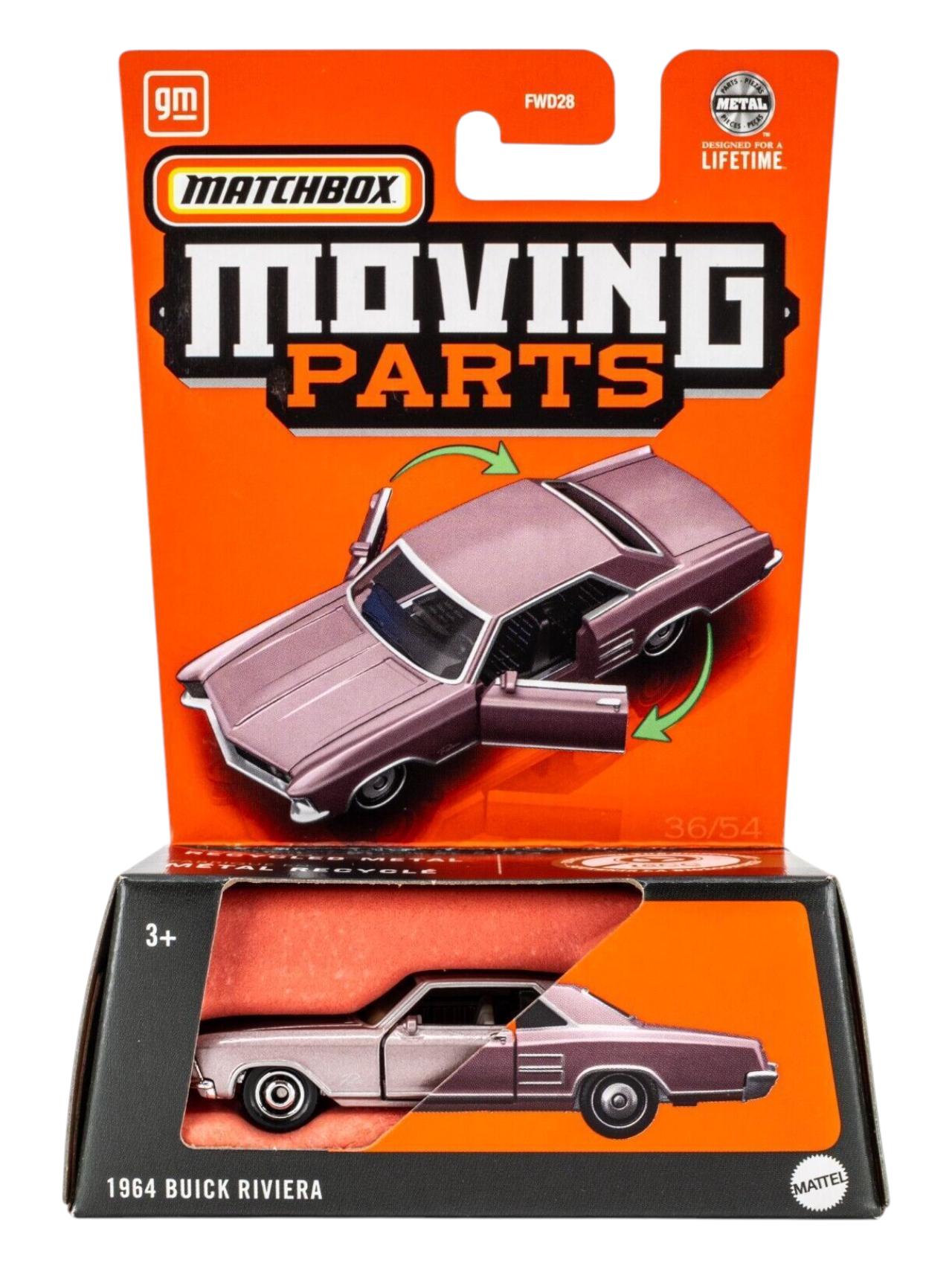 Matchbox Moving Parts 1964 Buick Riviera 1:64 Scale