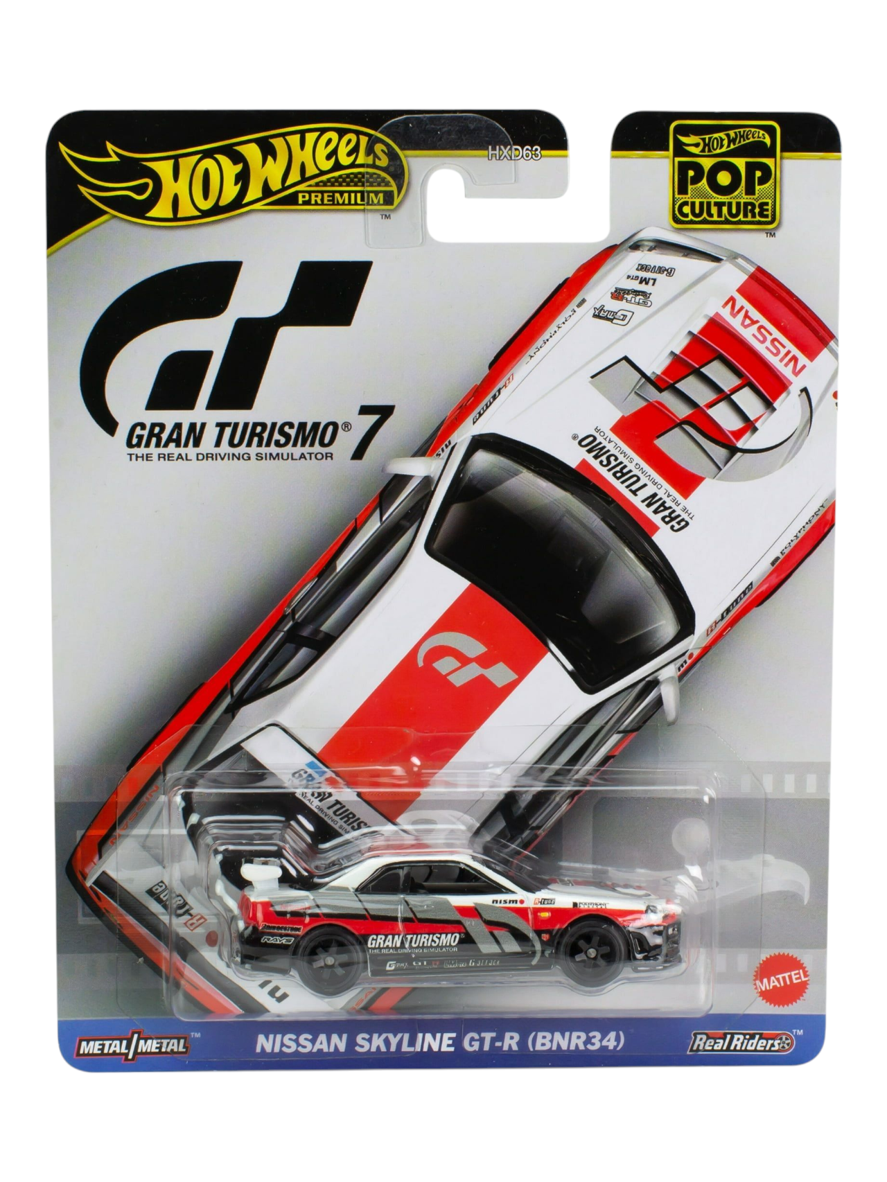 HotWheels Pre-Owned Pop Culture Gran Turismo 7 Nissan Skyline GT-R (BNR34) Premium 1:64 Scale