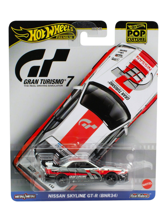 HotWheels Pre-Owned Pop Culture Gran Turismo 7 Nissan Skyline GT-R (BNR34) Premium 1:64 Scale