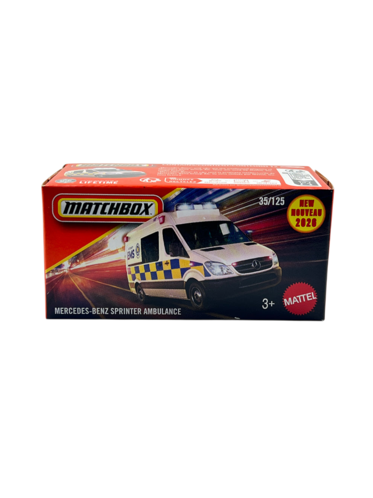 Matchbox Mercedes-Benz Sprinter Ambulance Mainline 1:64 Scale No 35