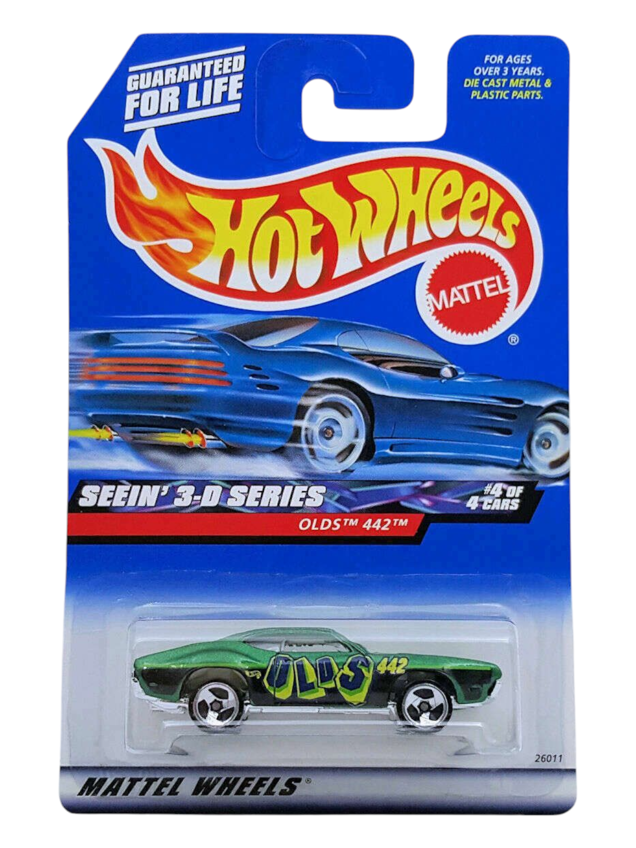 Hotwheels Seein 3-D Series Olds 442 Imported Mainline 1:64 Scale