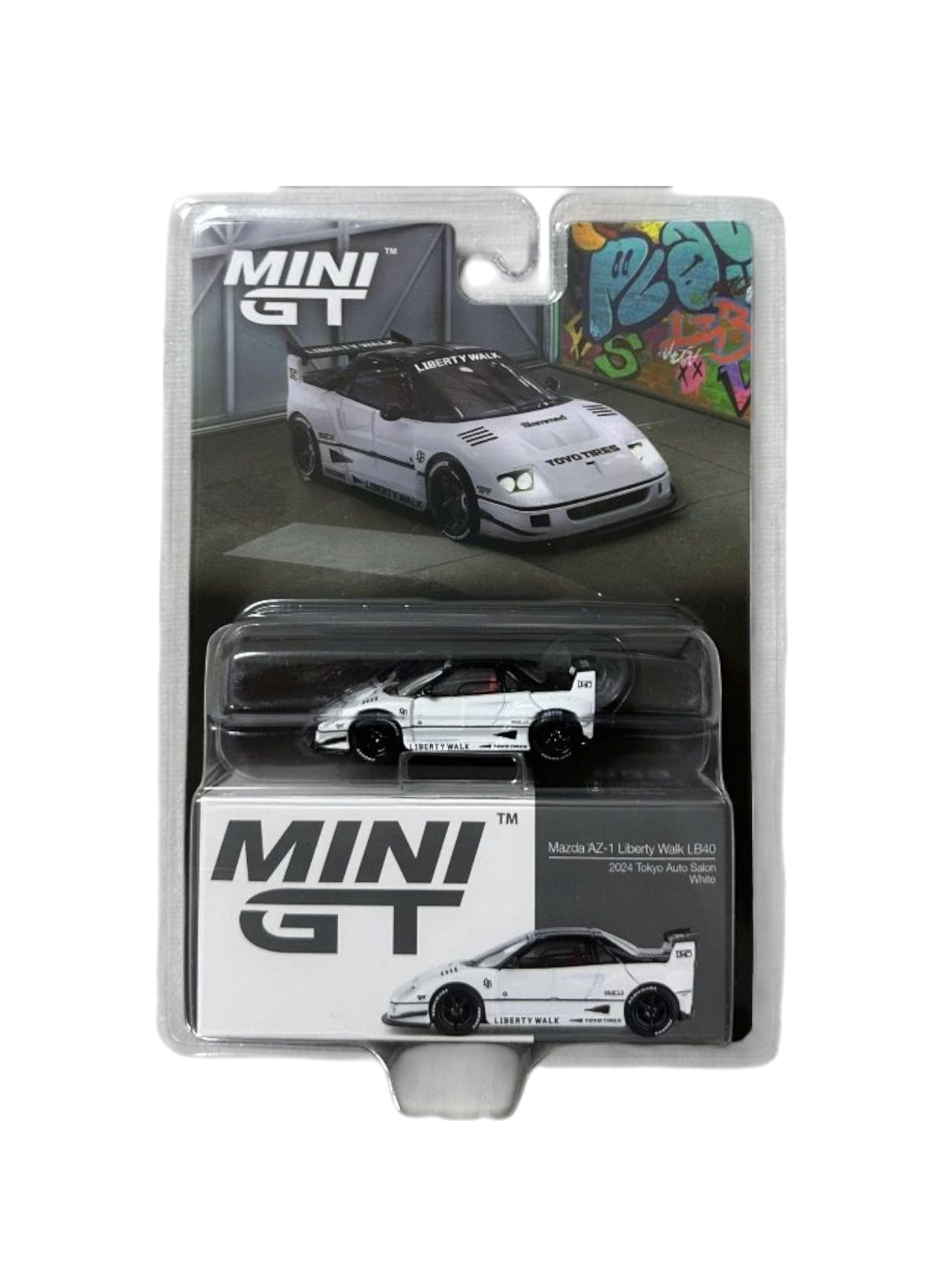 Mini GT Mazda AZ-1 Liberty Walk LB40 (2024 Tokyo Auto Salon) Code-953 1:64 Scale
