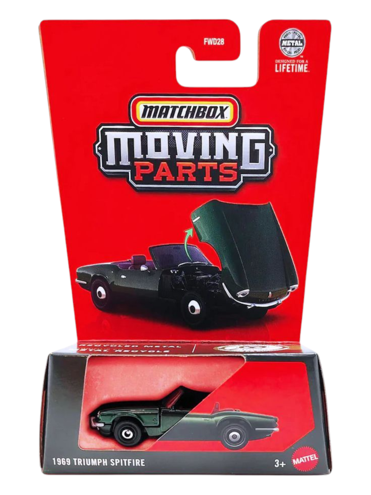 Matchbox Moving Parts 1969 Triumph Spitfire 1:64 Scale