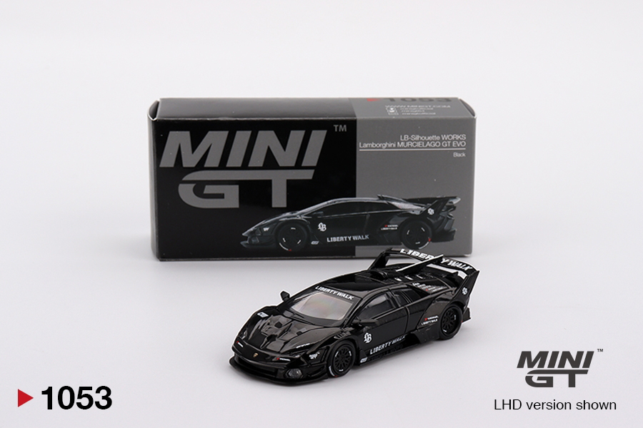 Mini GT LB-Silhouette Works Lamborghini Murcielago GT Evo (Black
