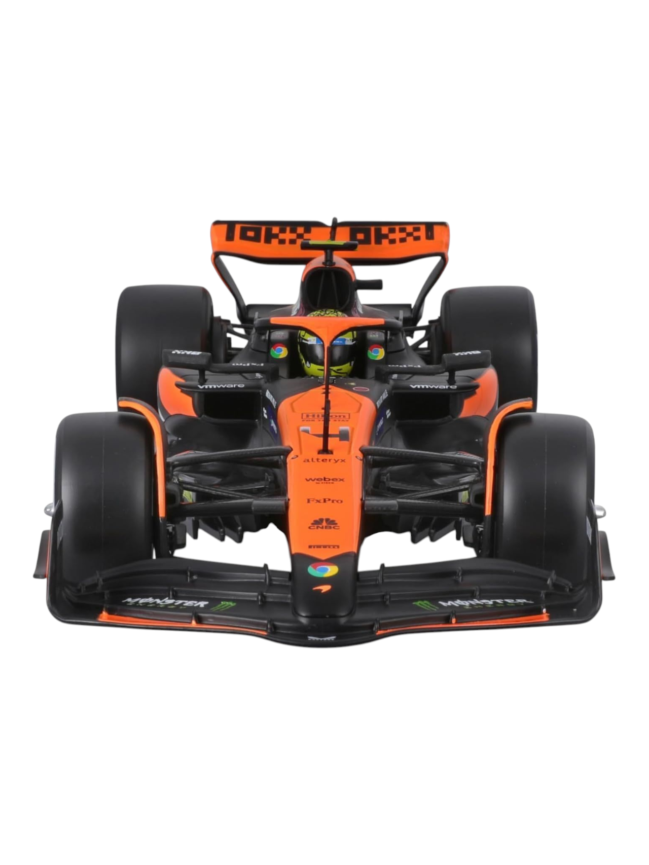 Bburago Formula 1 (F1) Mclaren MCL38-Miami Grand Prix 2024 #4 Lando Norris Diecast 1:24 Scale (Without Acrylic Case)