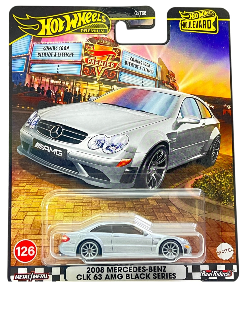 HotWheels 2008 Mercedes benz CLK 63 Amg Black Series Imported Premium 1:64 Scale