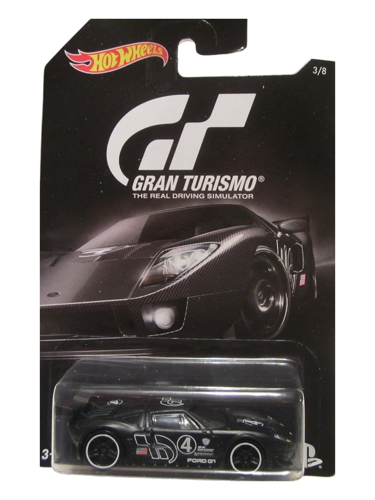 HotWheels Gran Tourismo Ford gt lm imported mainline card art 1:64